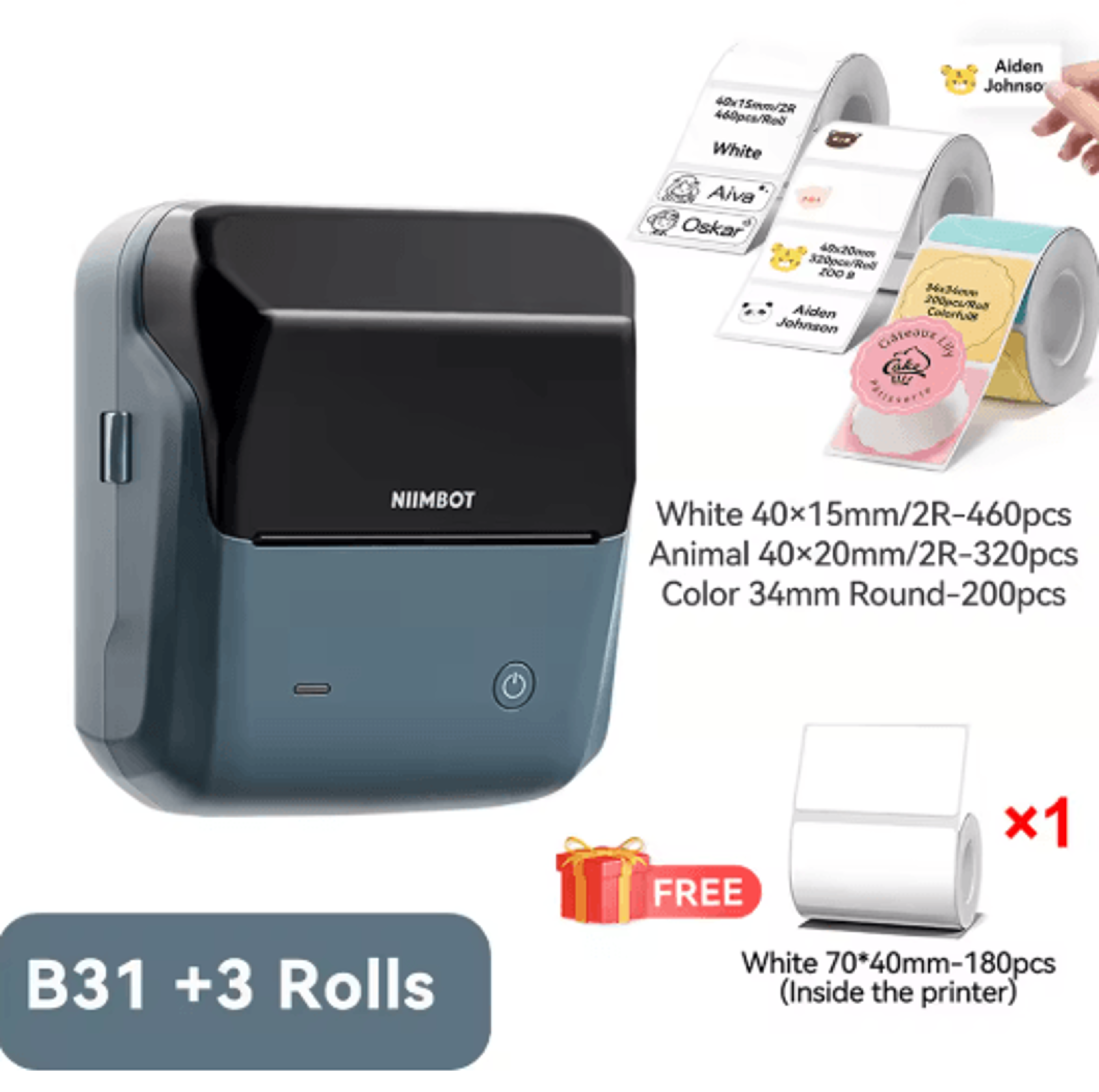 Portable Thermal Label Printer  2075mm Barcode And Sticker Maker 11