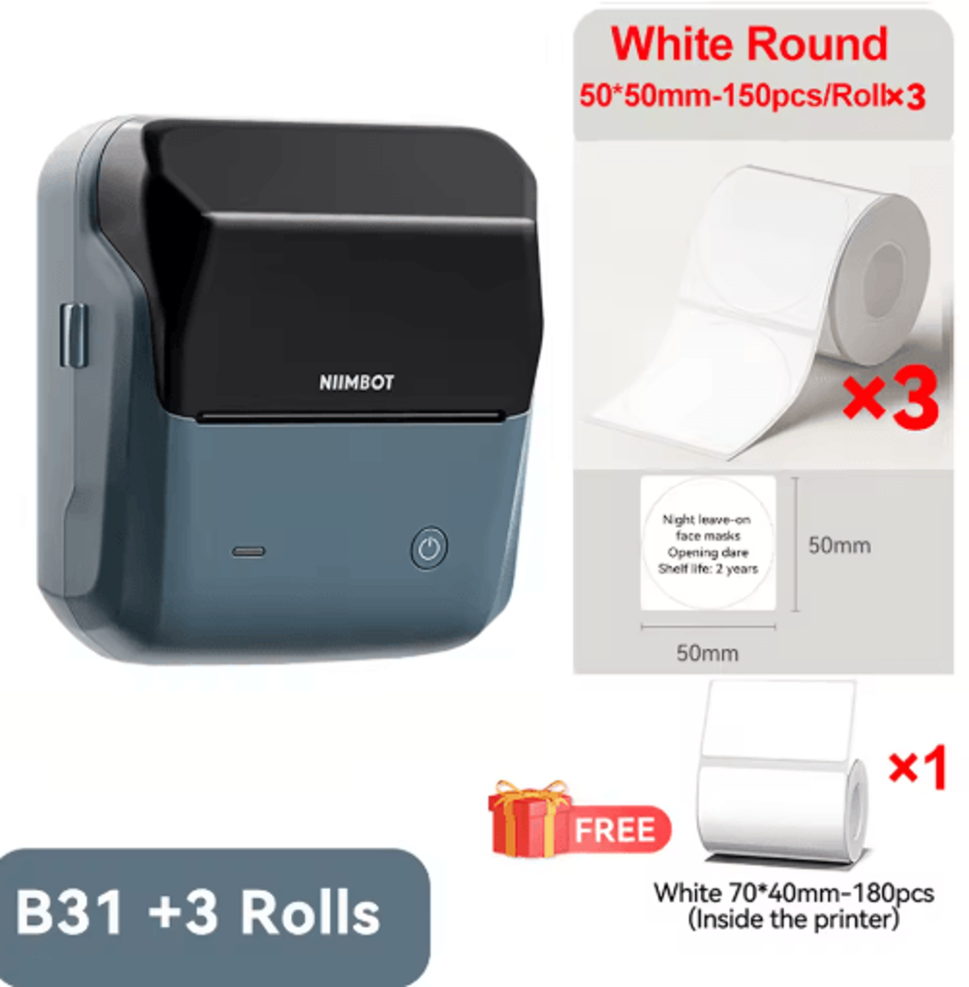 Portable Thermal Label Printer  2075mm Barcode And Sticker Maker 10