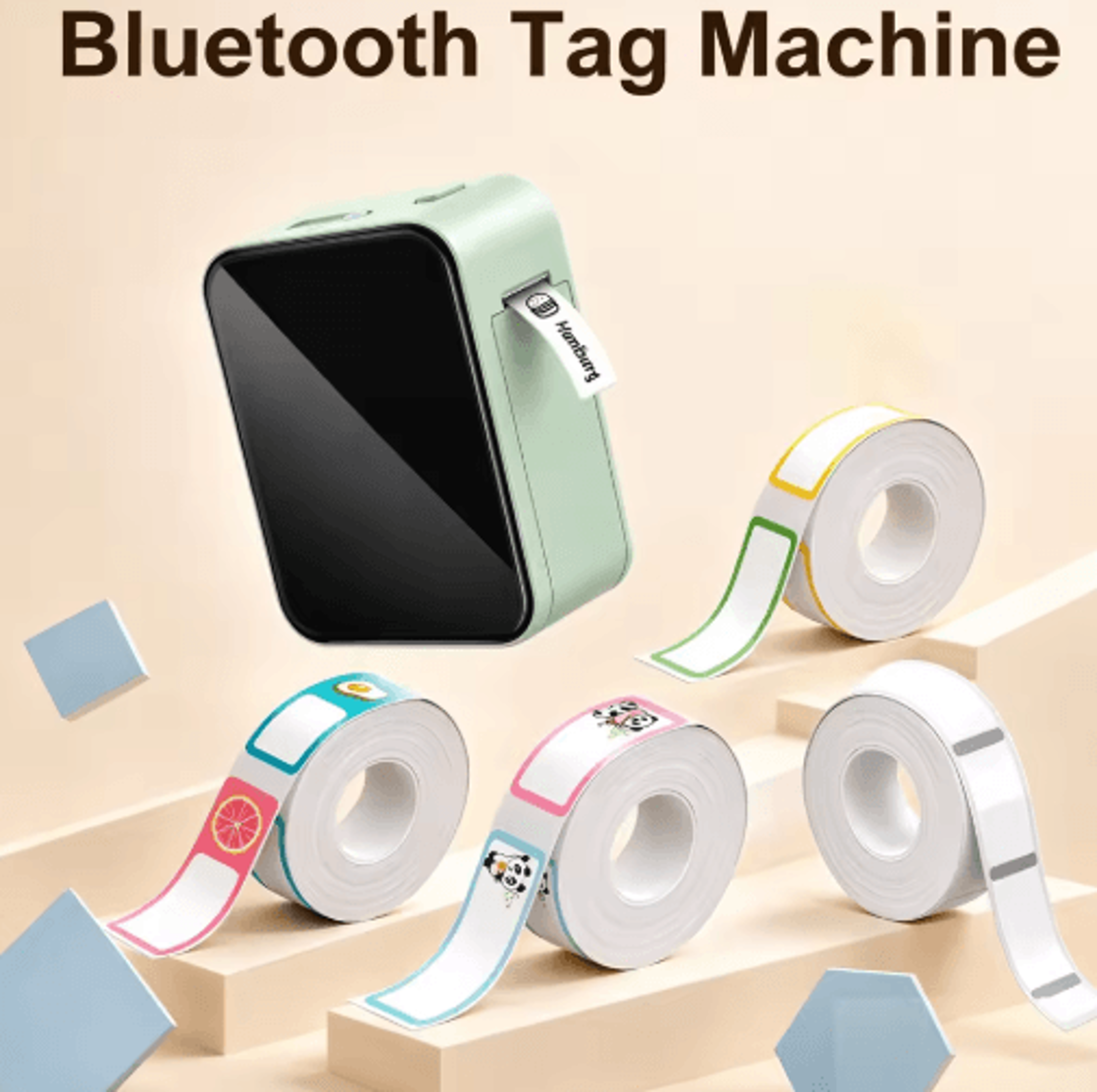 Portable Bluetooth Thermal Label Printer  Wireless Price Tag  Sticker Maker 0