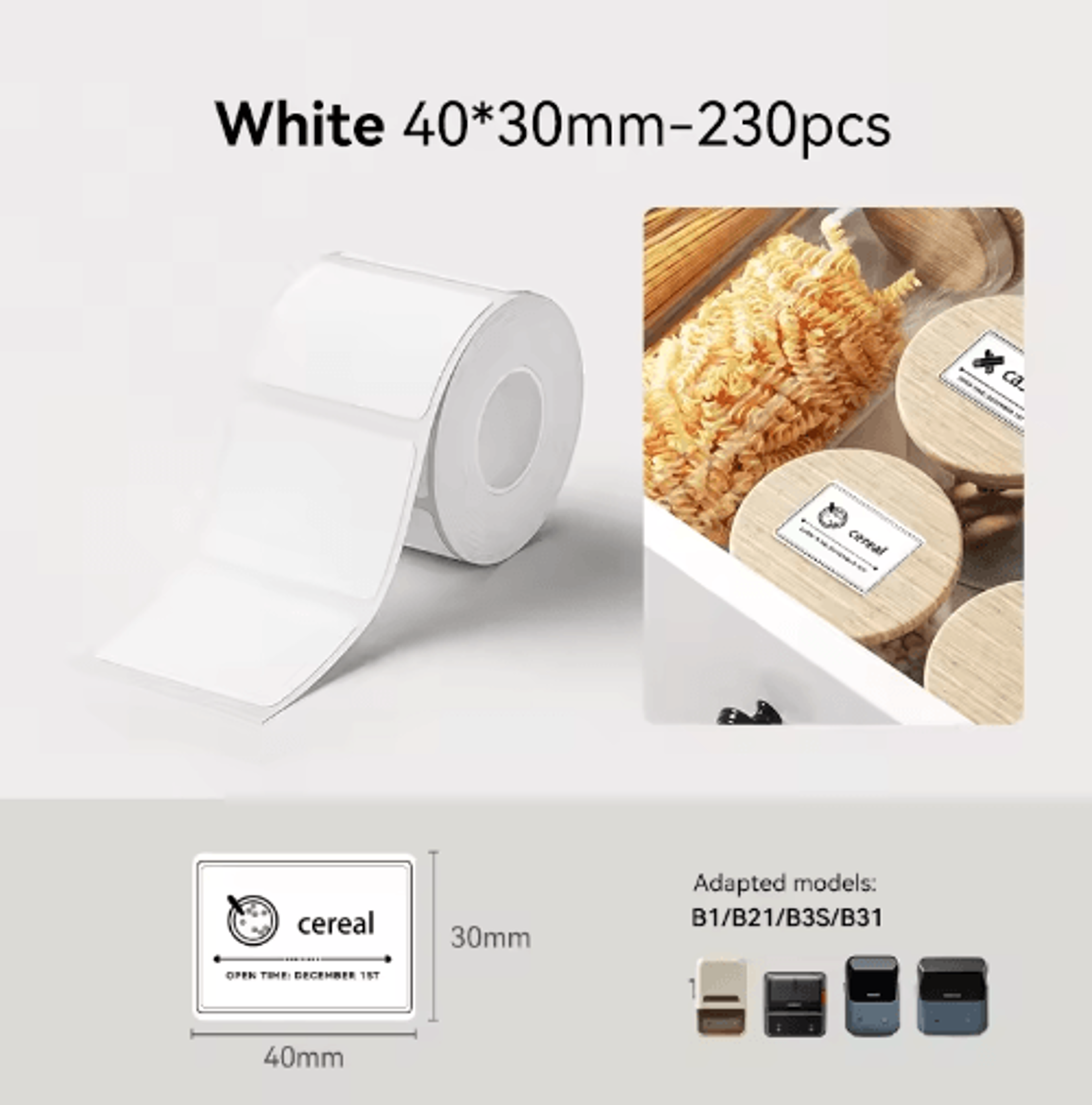 Thermal Label Sticker Rolls  White Color  Transparent Adhesive Paper 1