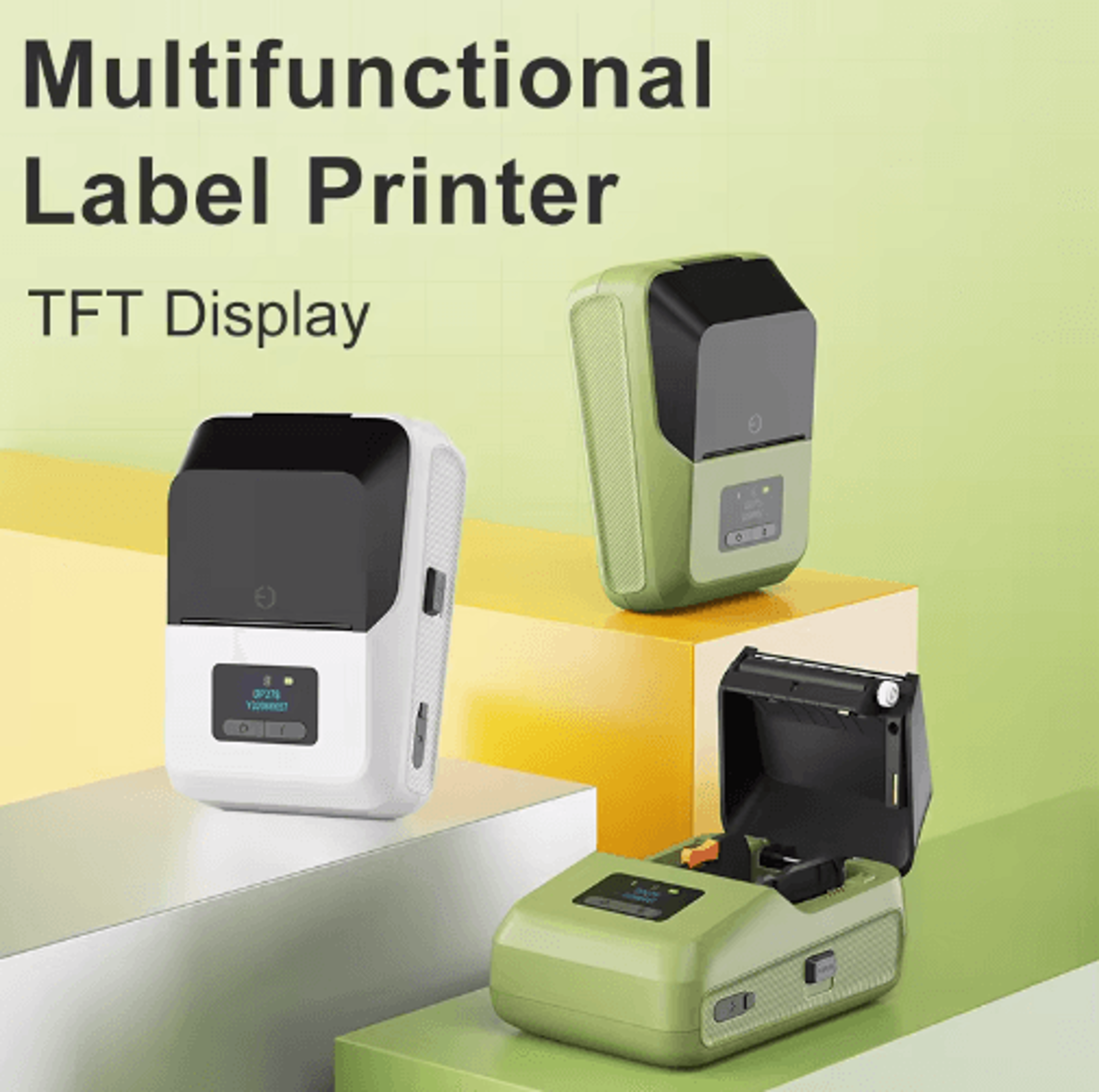 2Inch Mini Thermal Label Printer  Wireless Inkless Sticker Maker 9