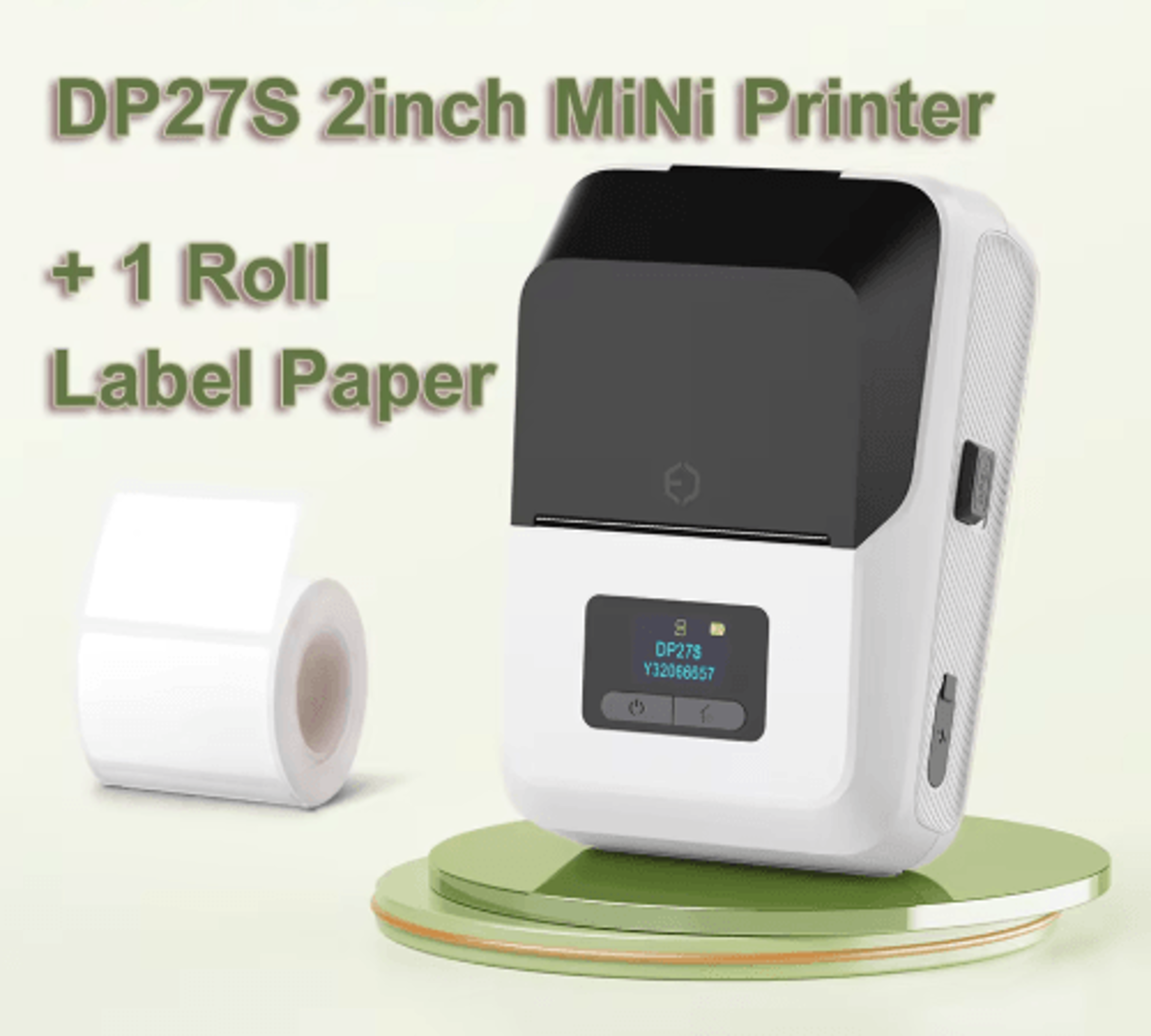 2Inch Mini Thermal Label Printer  Wireless Inkless Sticker Maker 0