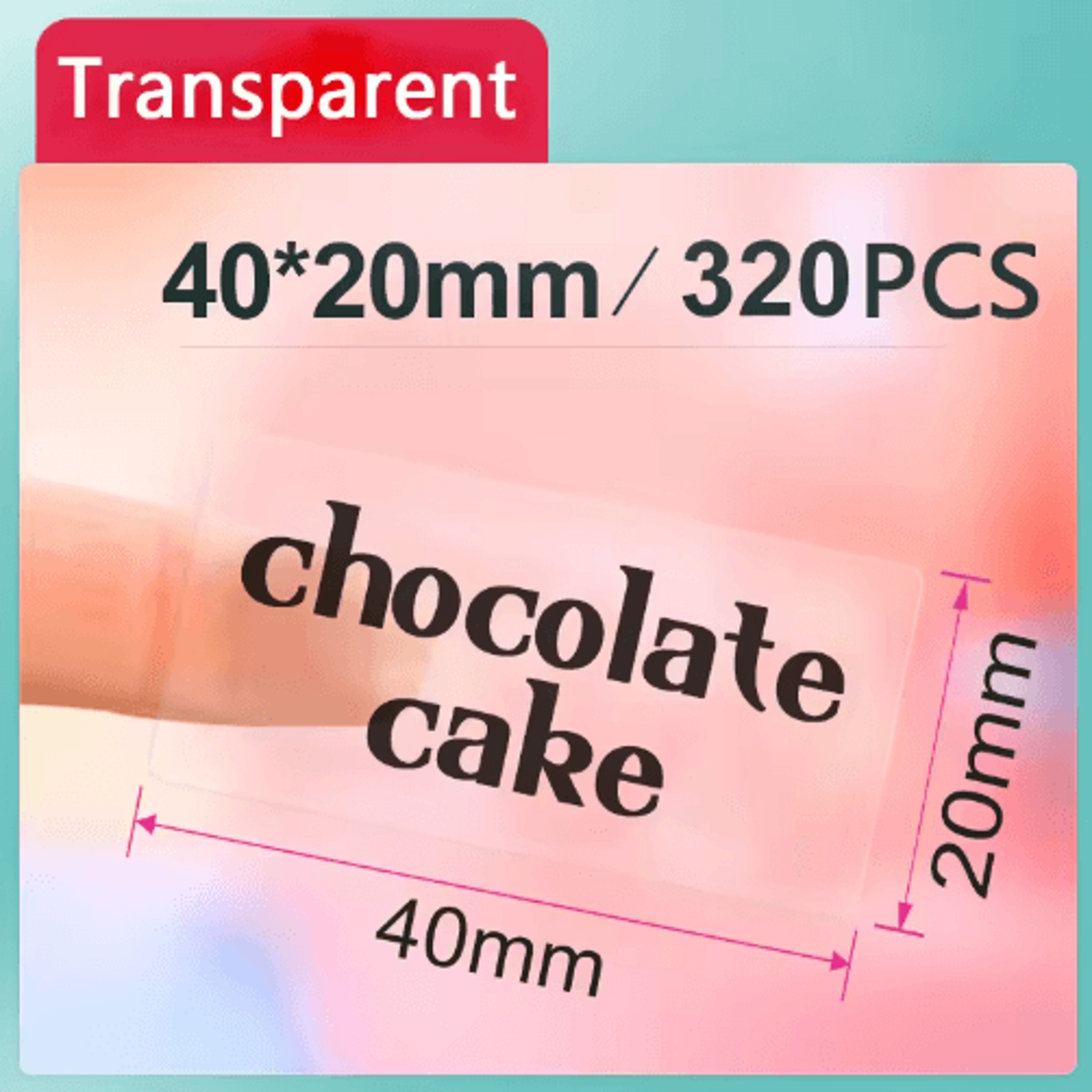 Transparent Round Thermal Label Stickers  SelfAdhesive Labels For NIIMBOT B1  B21 4