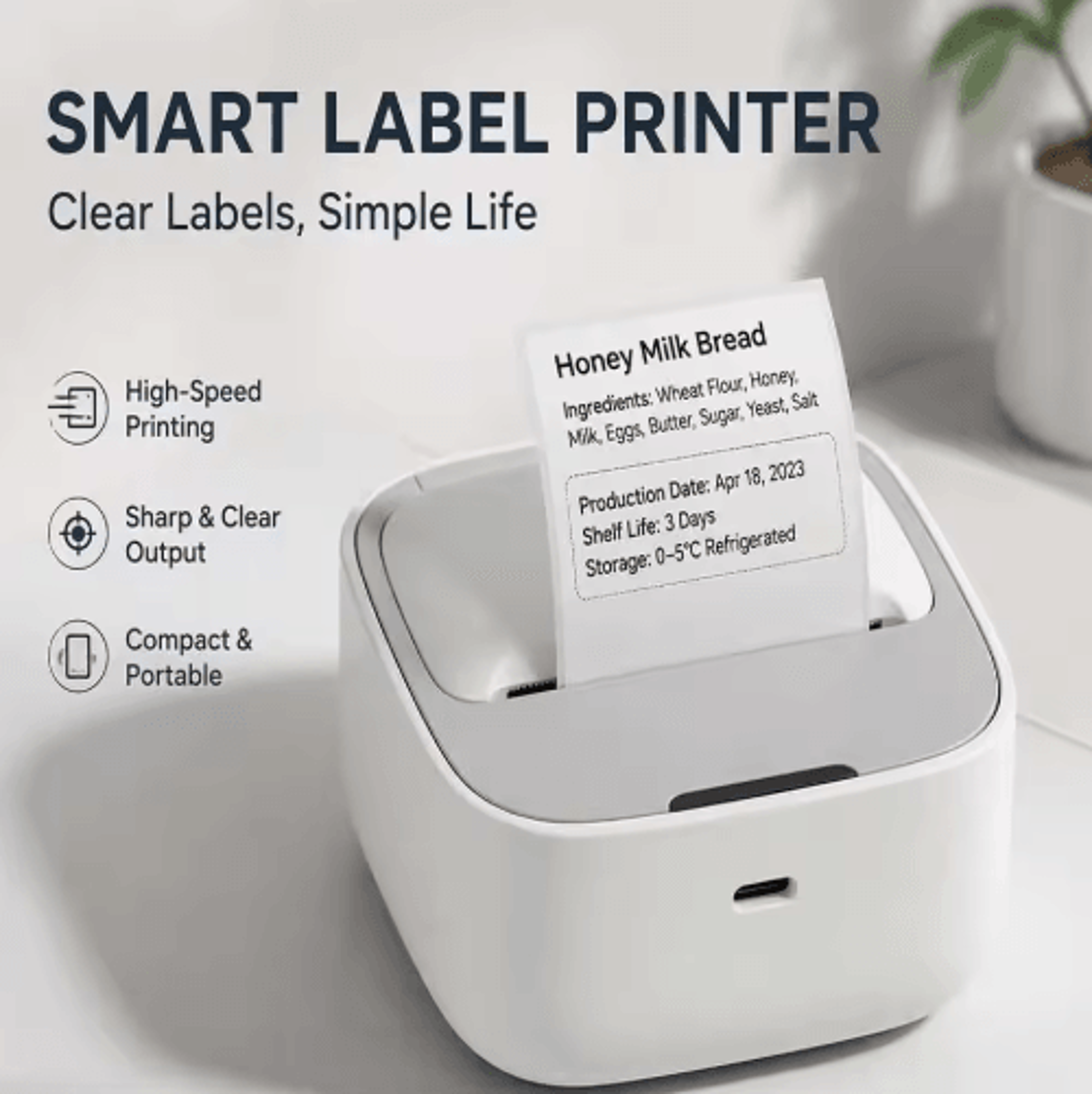 1x2 Bluetooth Thermal Label Printer  Wireless Shipping Sticker Maker 4