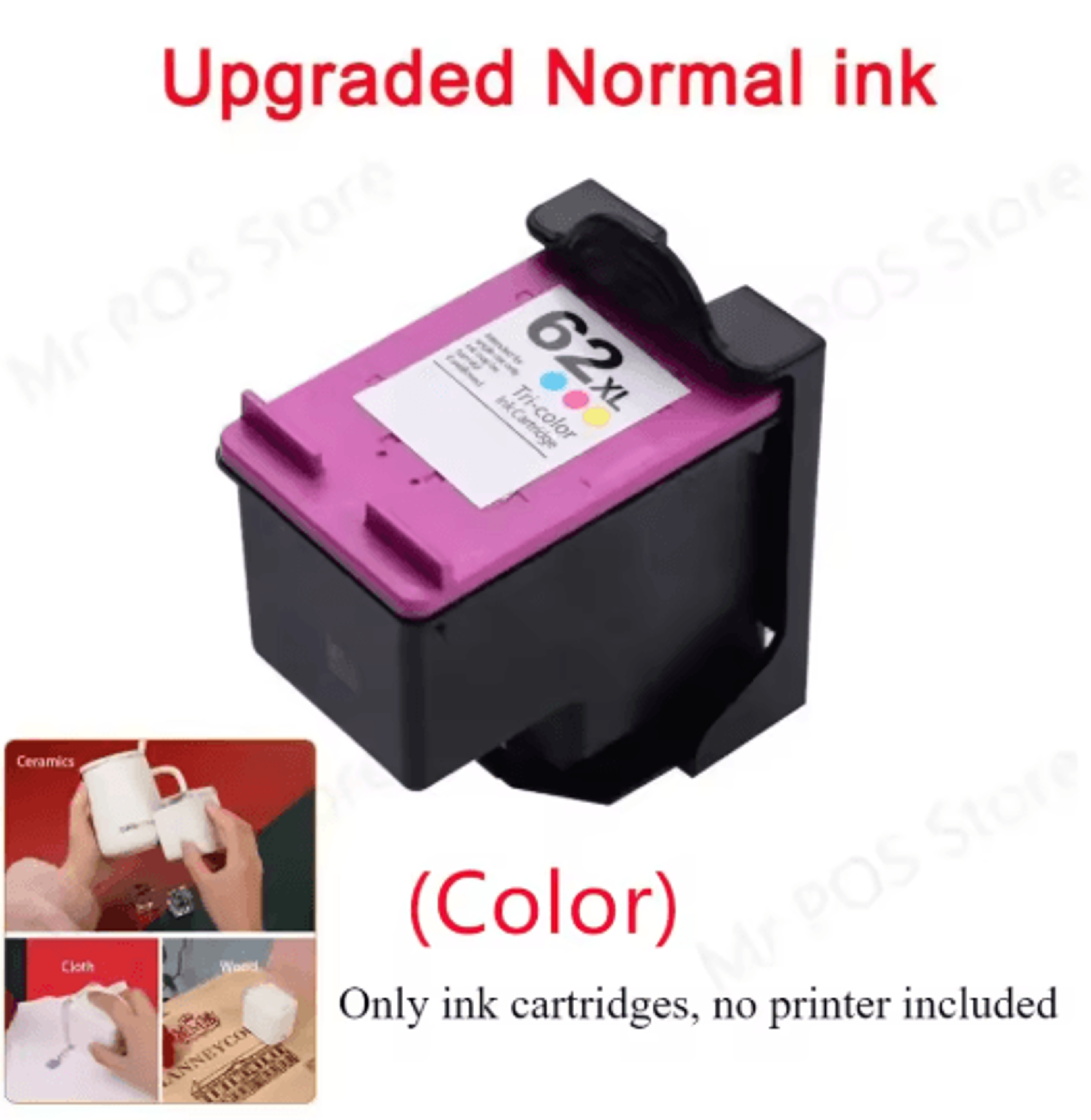 Kongten Mbrush Replacement Ink Cartridge  Black  Brown Ink For Mini Handheld Printers 1