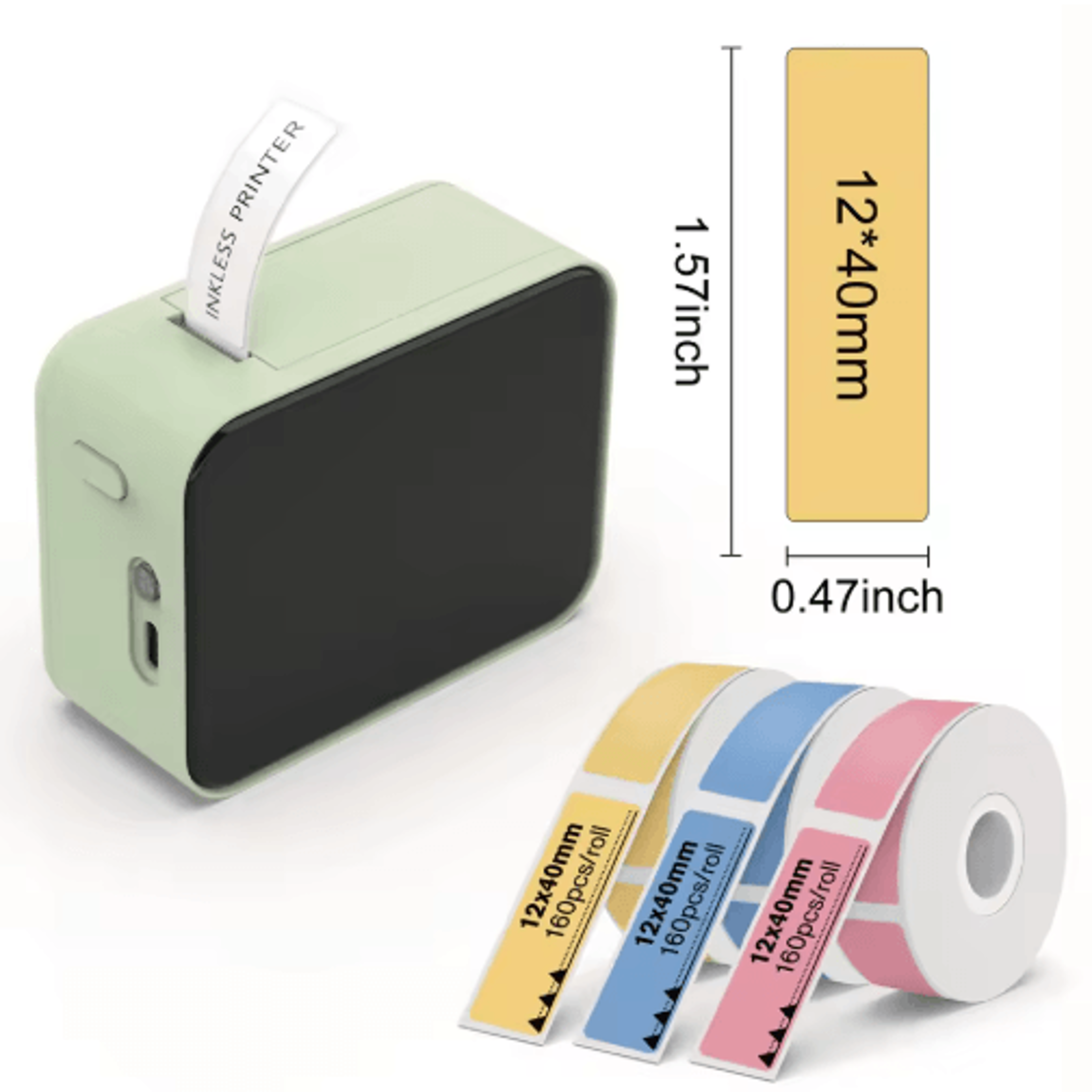 P15 Mini Bluetooth Thermal Label Printer  Portable Wireless Sticker Maker For Home  Office 10