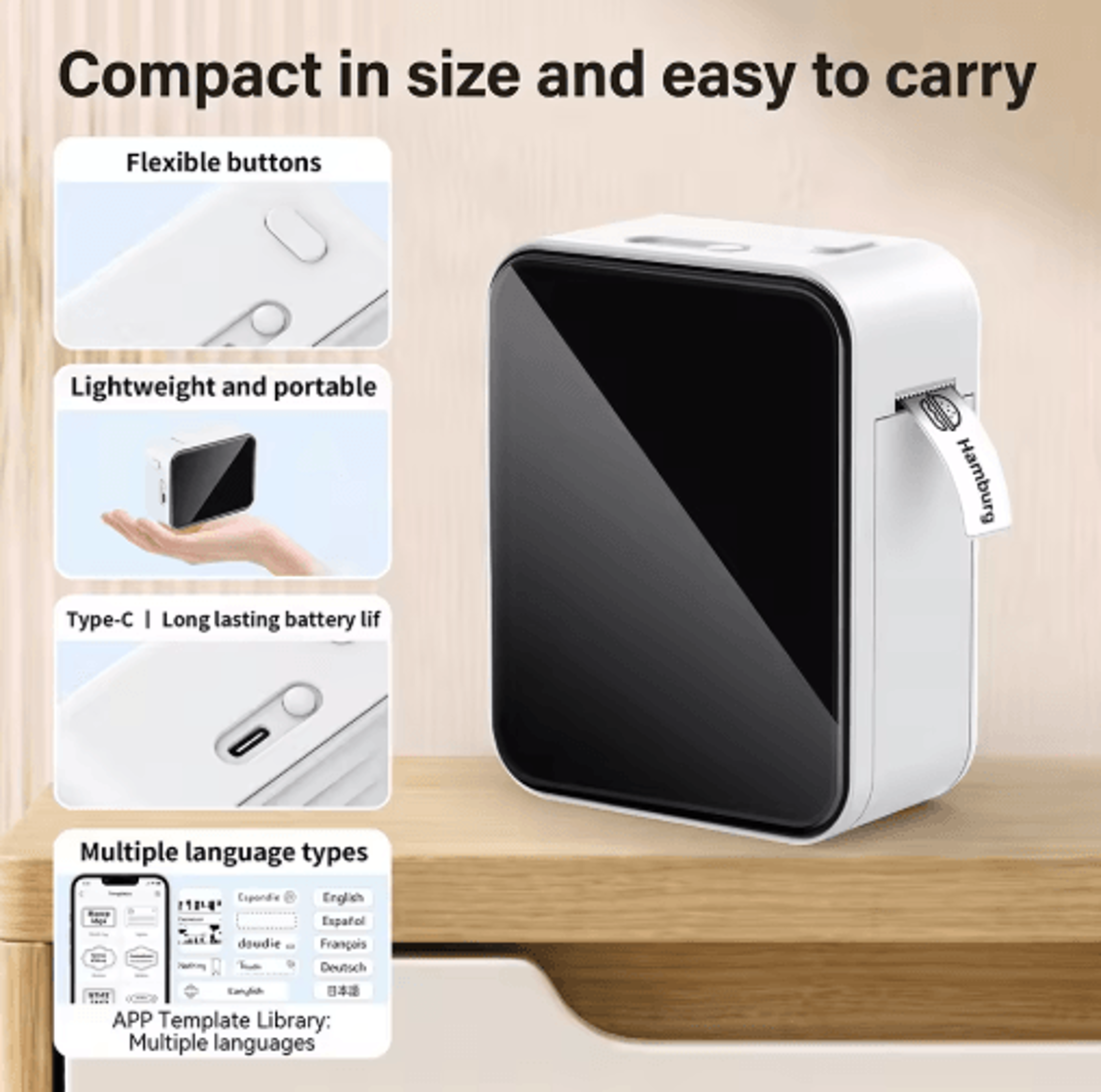P15 Mini Bluetooth Thermal Label Printer  Portable Wireless Sticker Maker For Home  Office 28