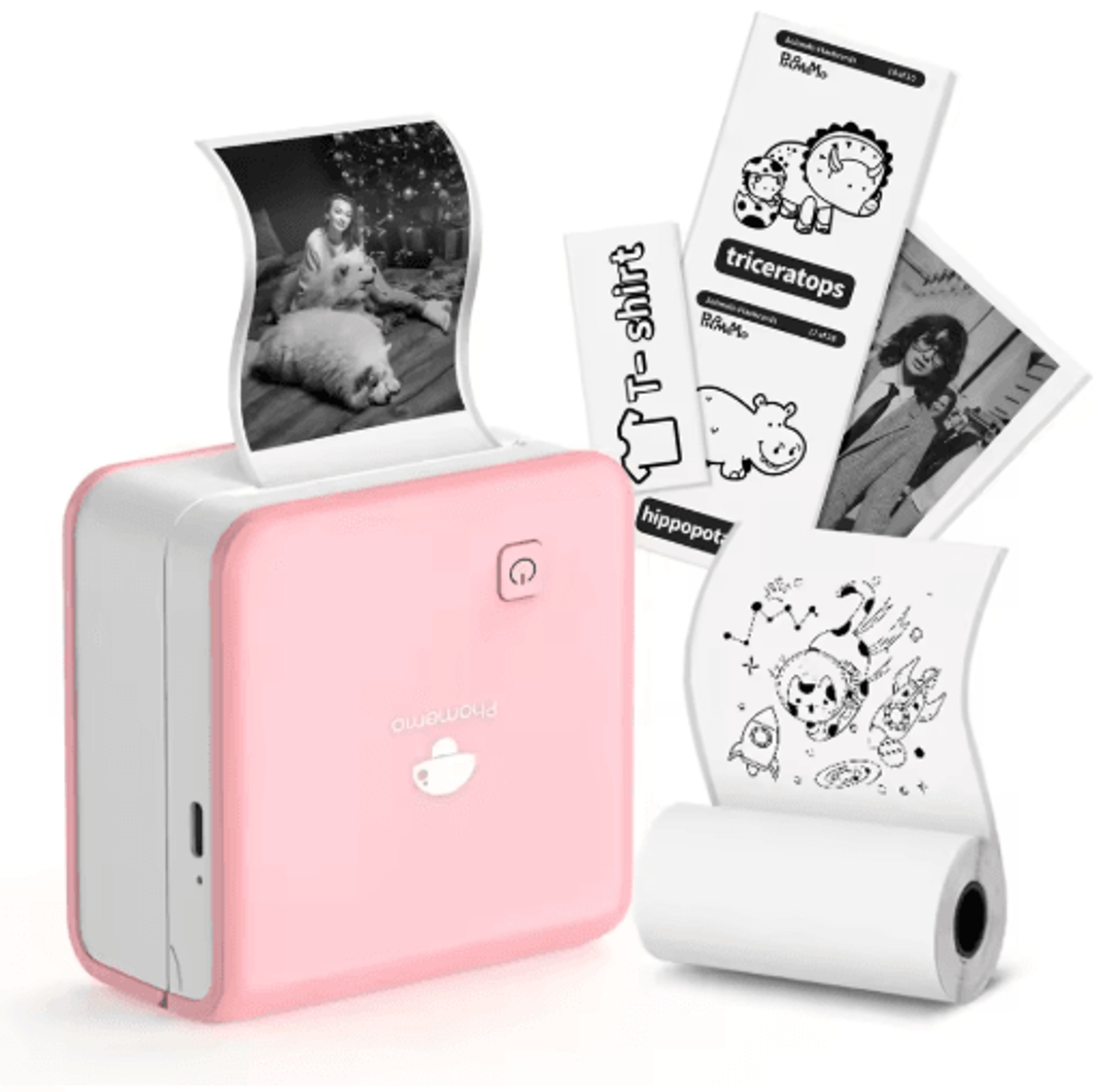 M02 Pro Mini Bluetooth Thermal Pocket Printer  Portable Wireless Printer For Study  Work 2