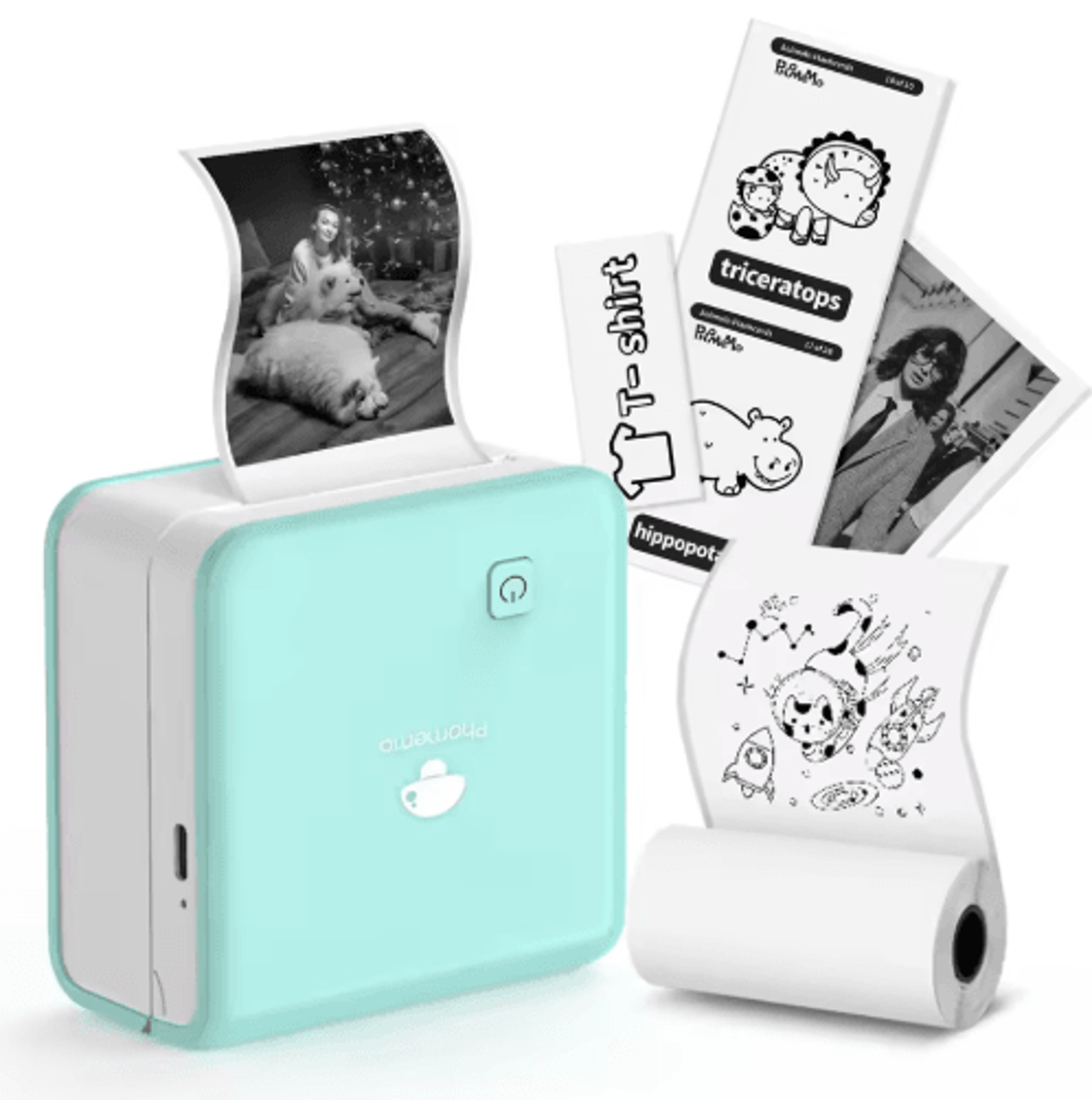 M02 Pro Mini Bluetooth Thermal Pocket Printer  Portable Wireless Printer For Study  Work 1