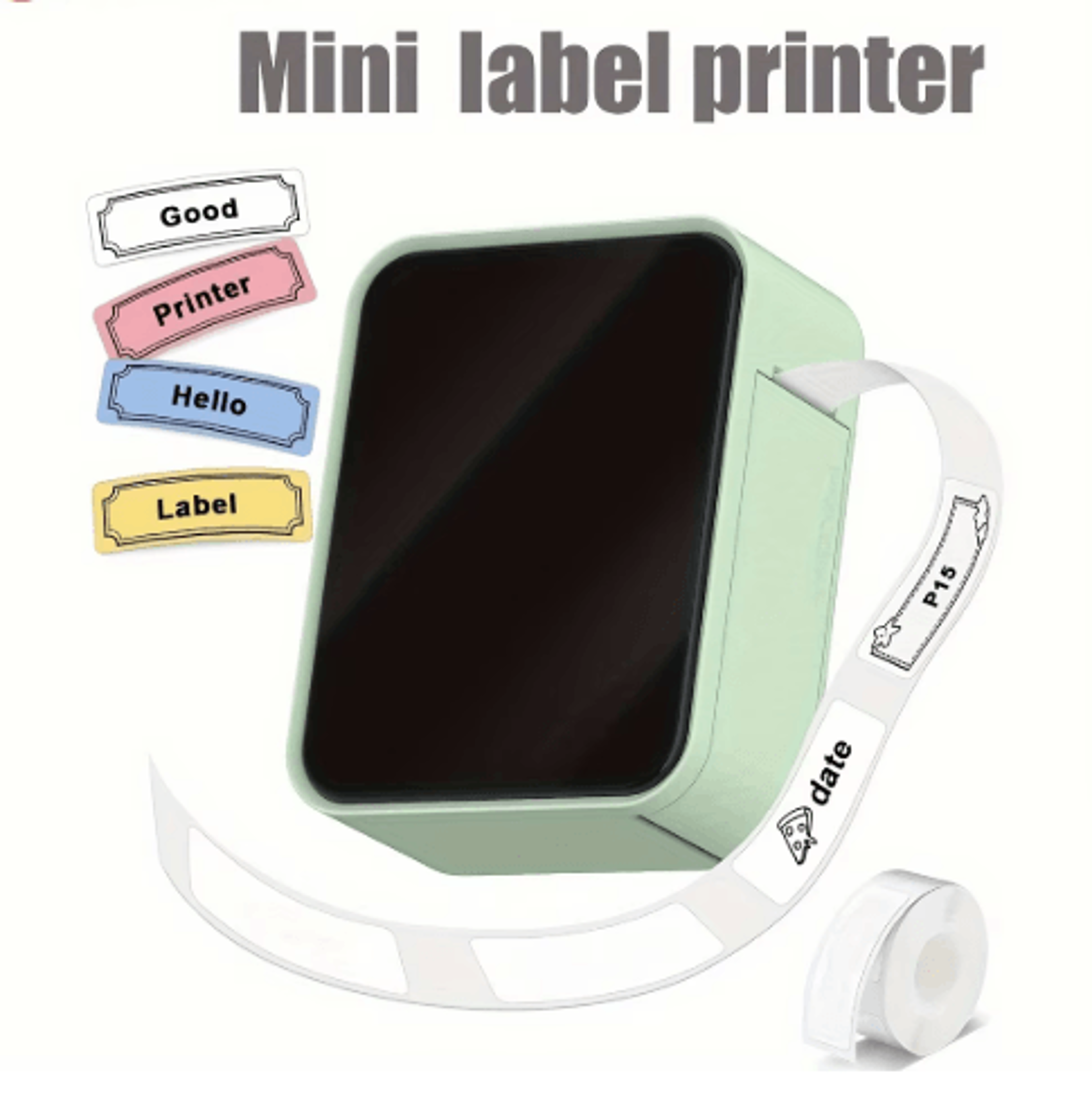 P15 Mini Bluetooth Thermal Label Printer Portable Wireless Sticker Maker For Home  Office 0