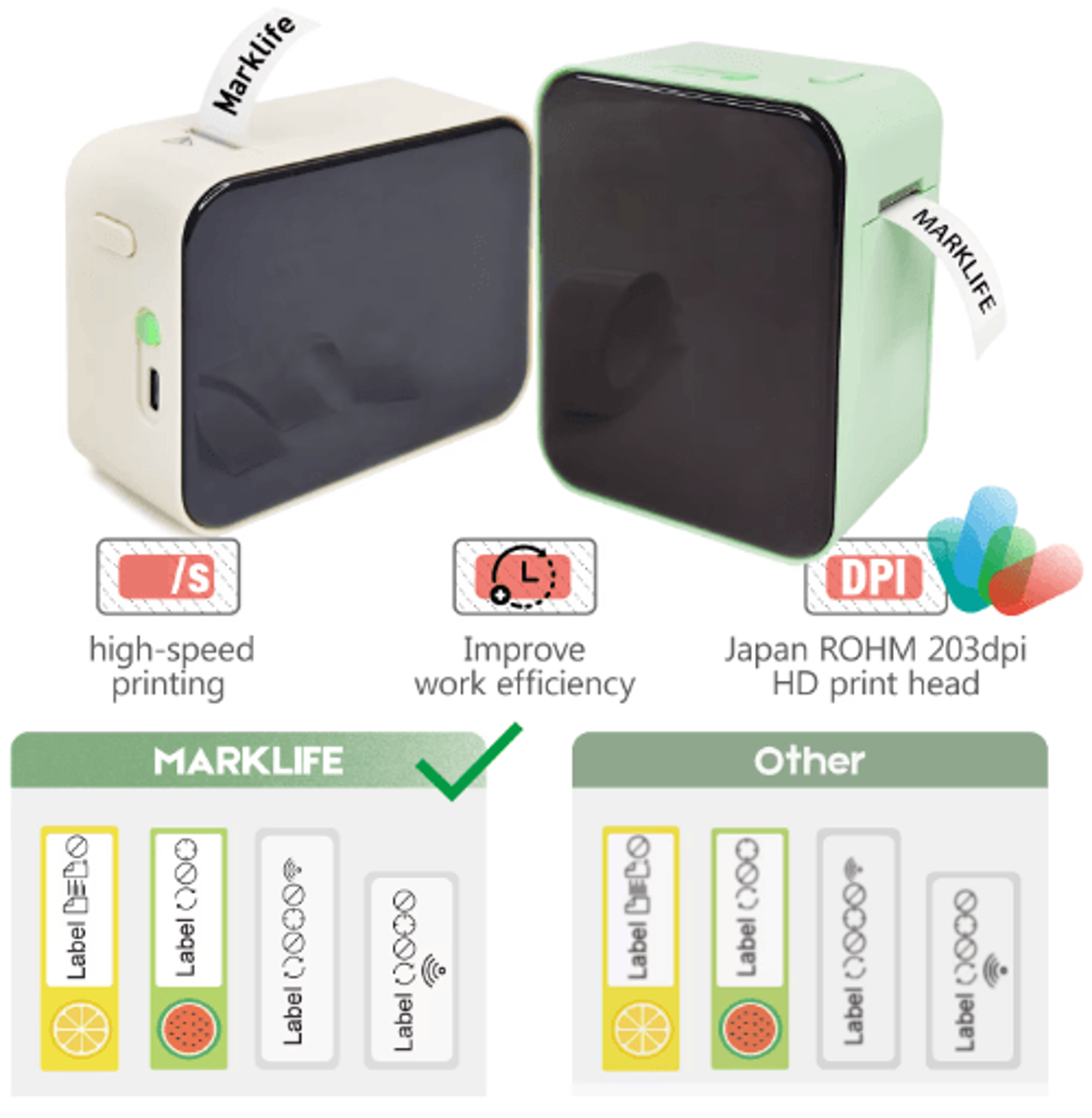 P15 Mini Bluetooth Thermal Label Printer Portable Wireless Sticker Maker For Home  Office 21