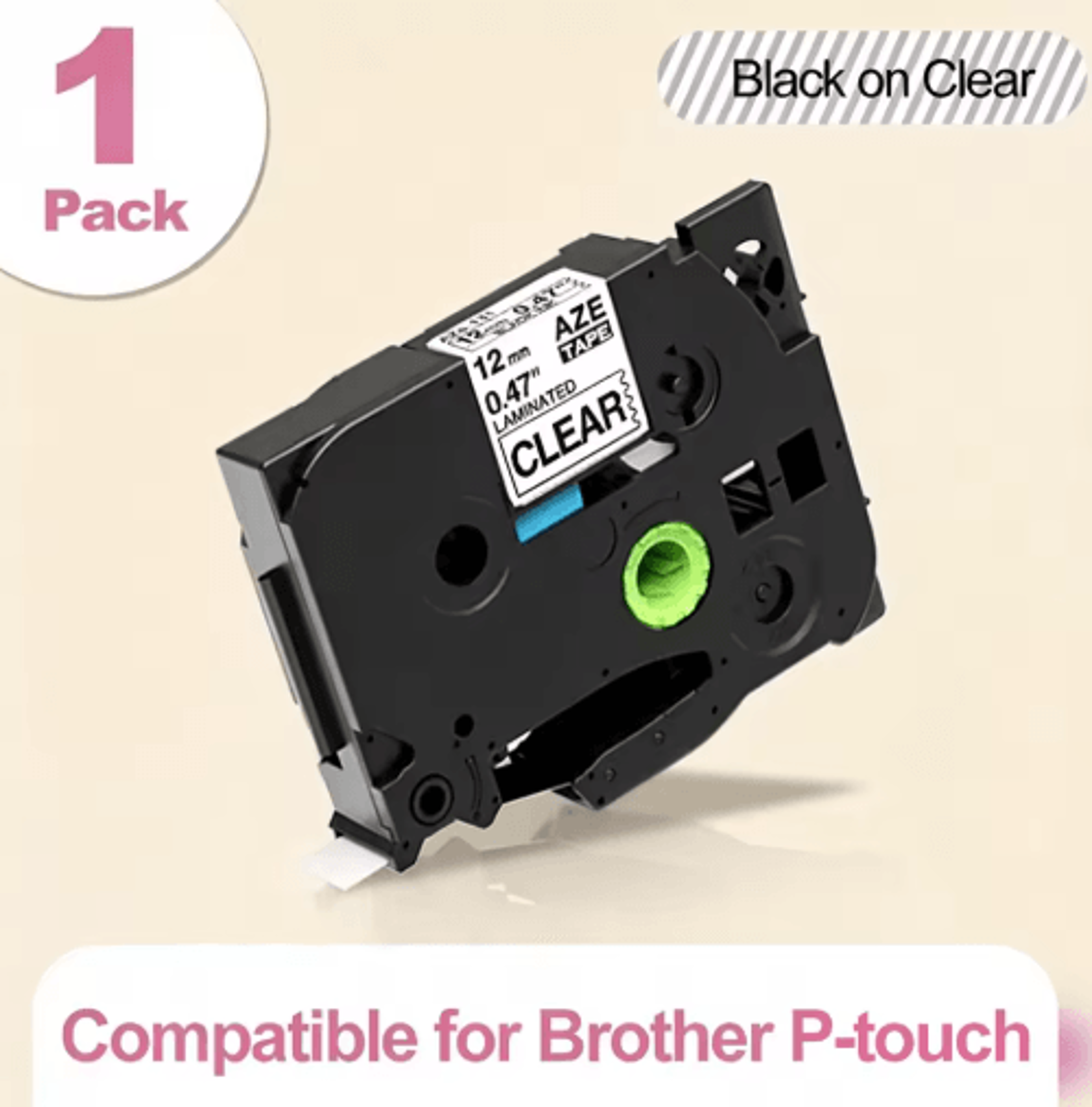 E1000 QWERTY Label Printer  Portable Label Maker For Heat Shrink Tubes  TZ231 Tape 3