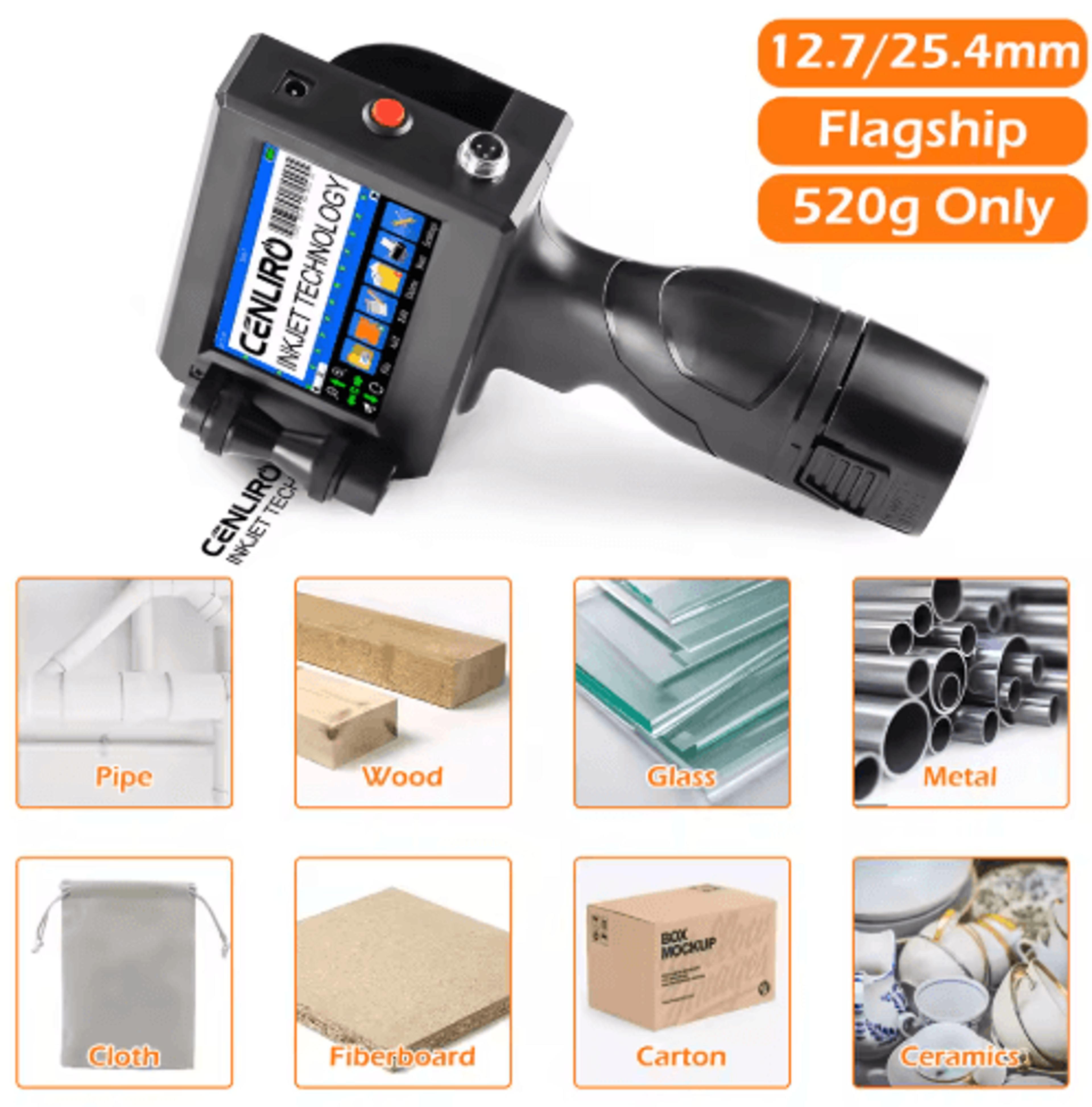 Portable Handheld Inkjet Printer  Date Batch Number  QR Code Coding Machine 10