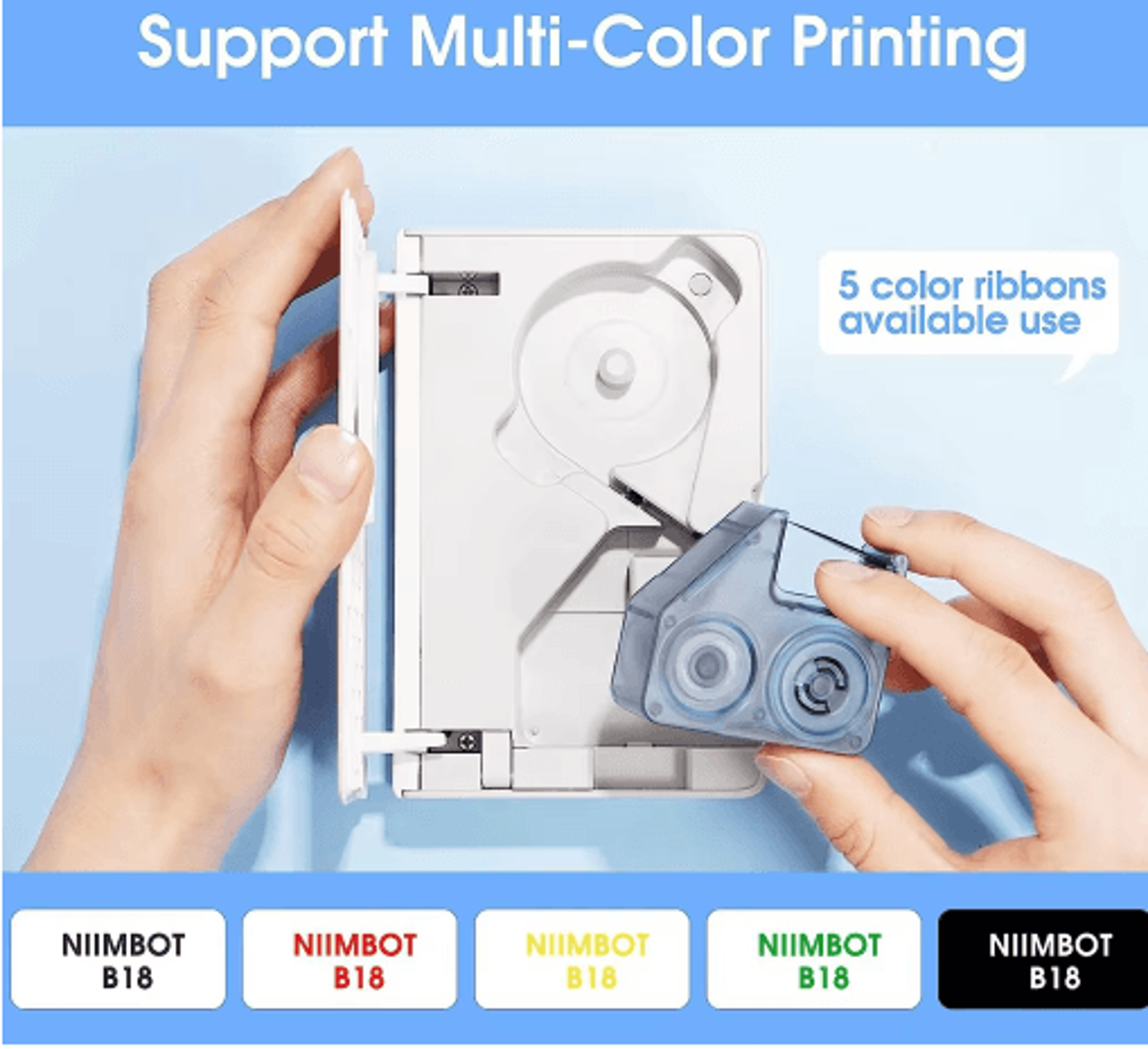 Durable Thermal Transfer Labeling Ribbon  LongLasting NonFading Printer Refill Tape 6