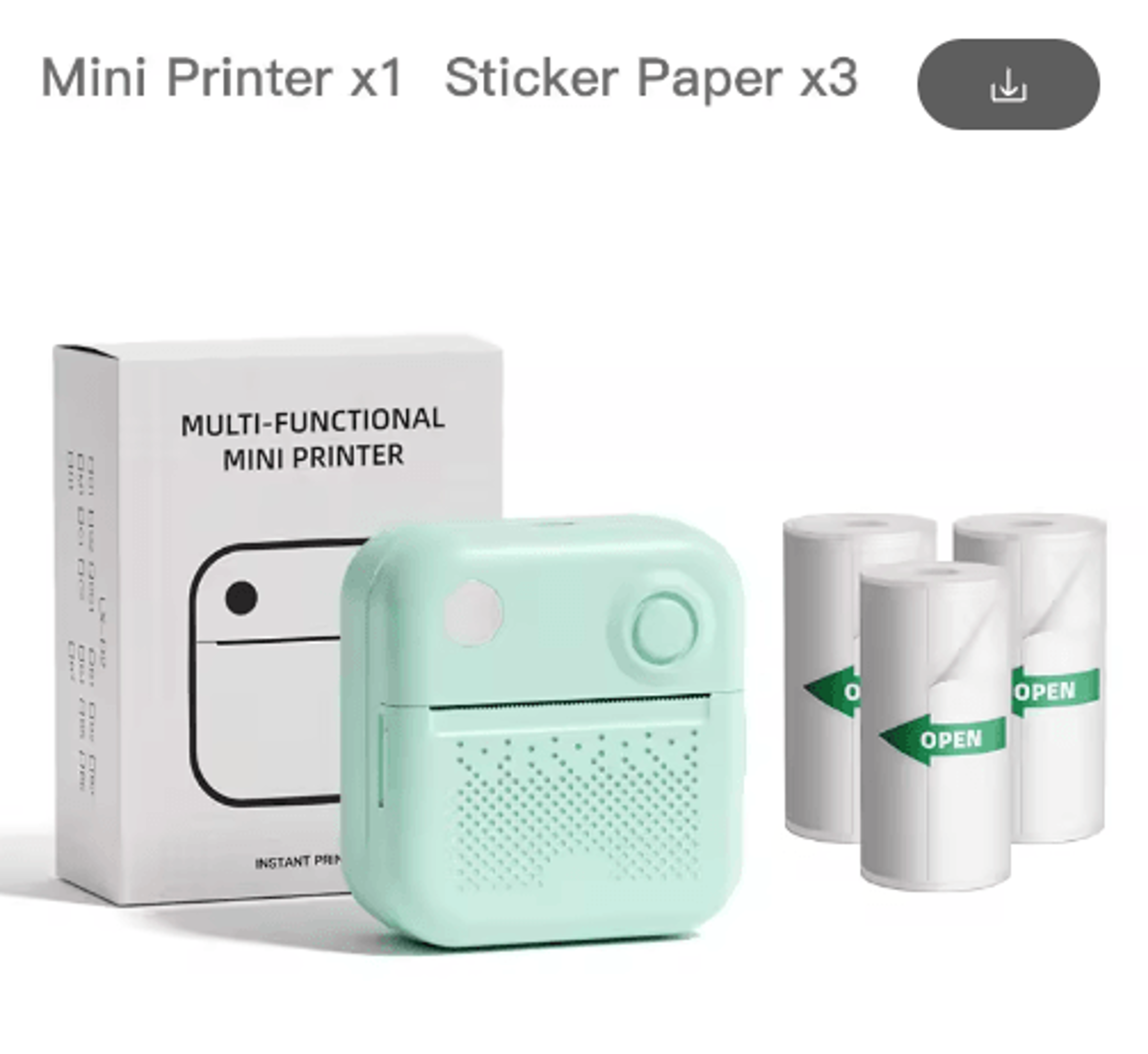 Mini Thermal Printer Paper  SelfAdhesive Sticker Rolls For Photo  Label Printing 4