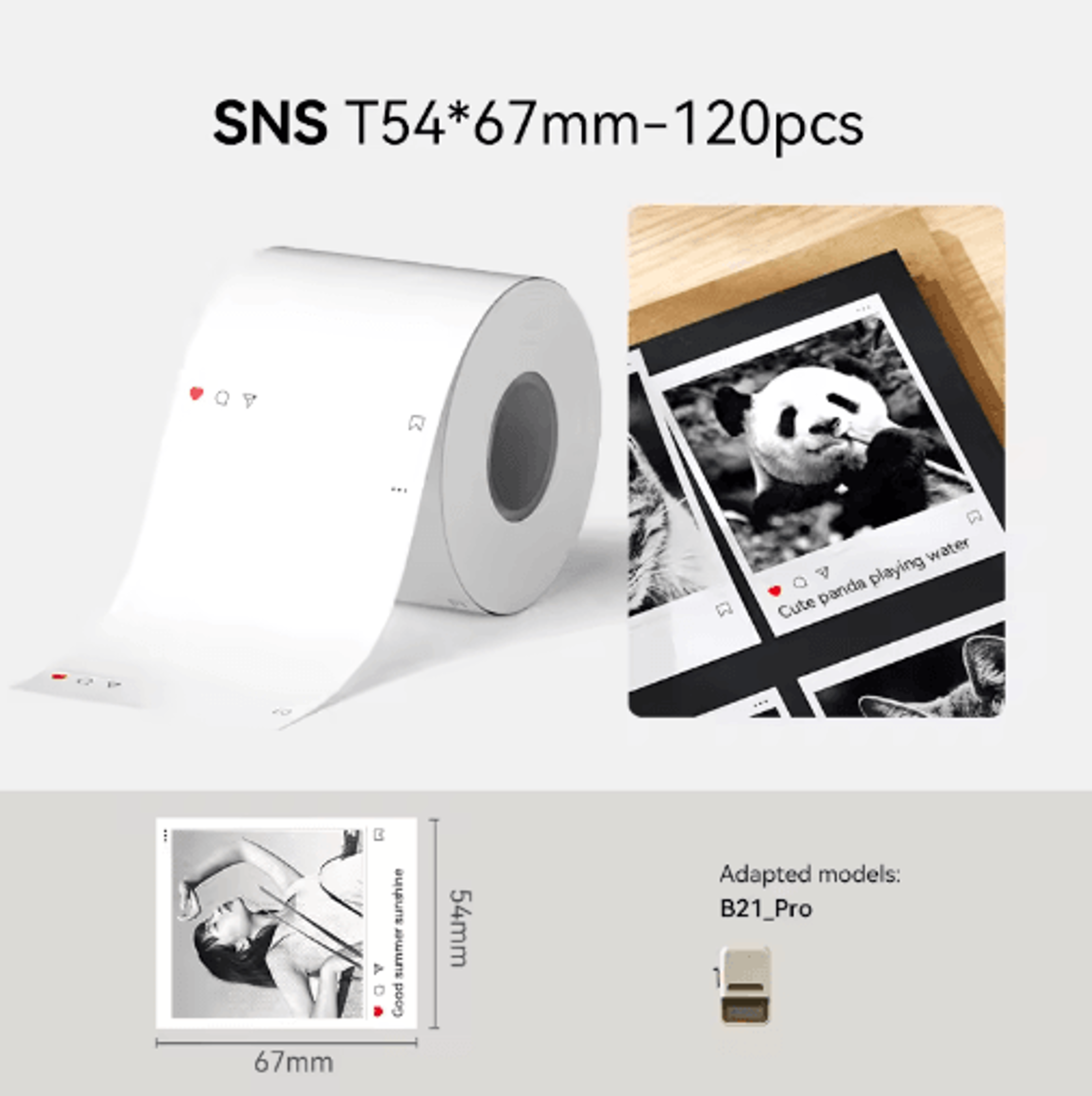 Wireless Label Printer  2050mm SelfAdhesive Sticker Maker For Home  Office 4
