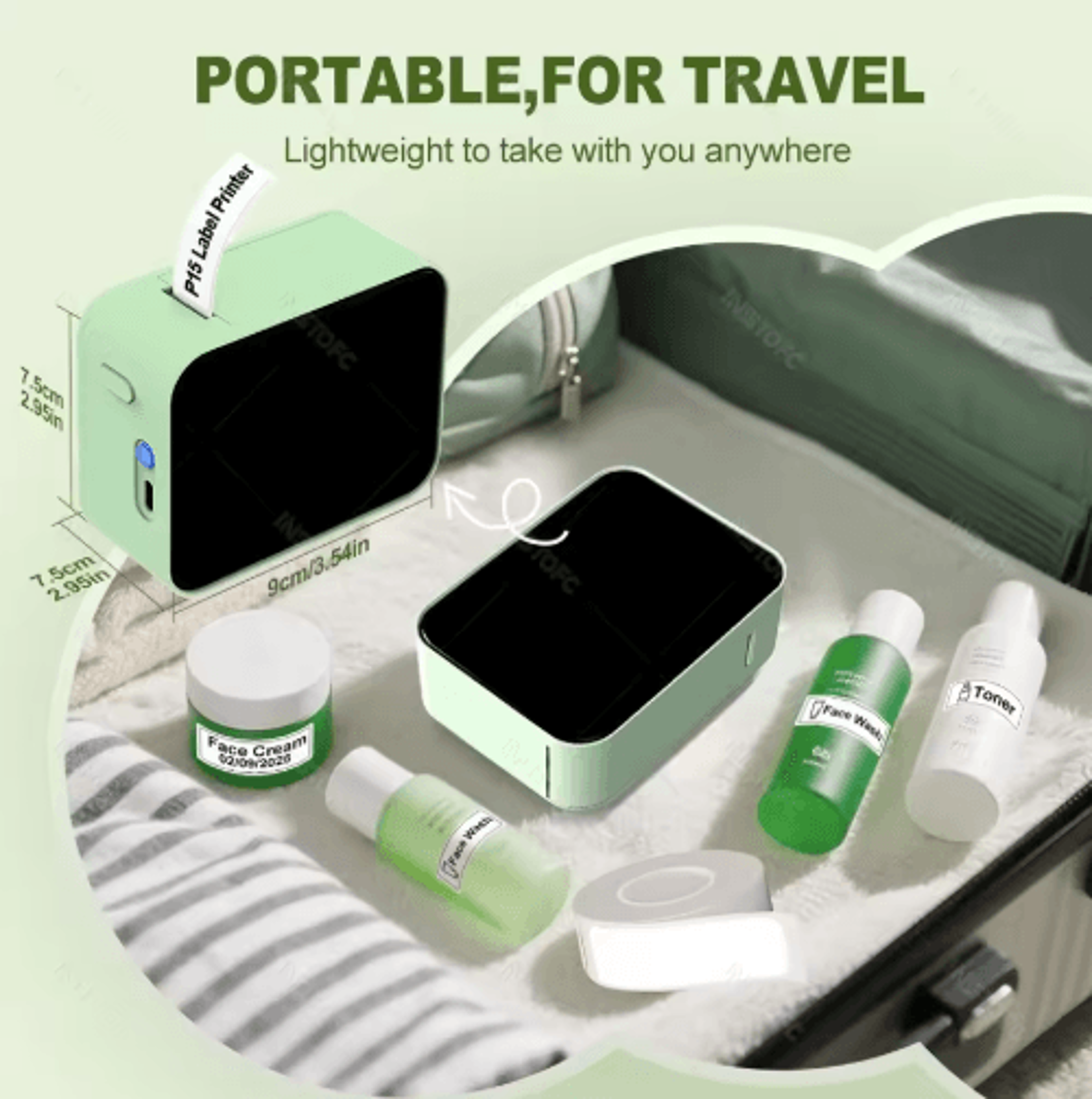 Y12 Portable Bluetooth Thermal Label Printer  Wireless Sticker Maker With Label Roll Options 13