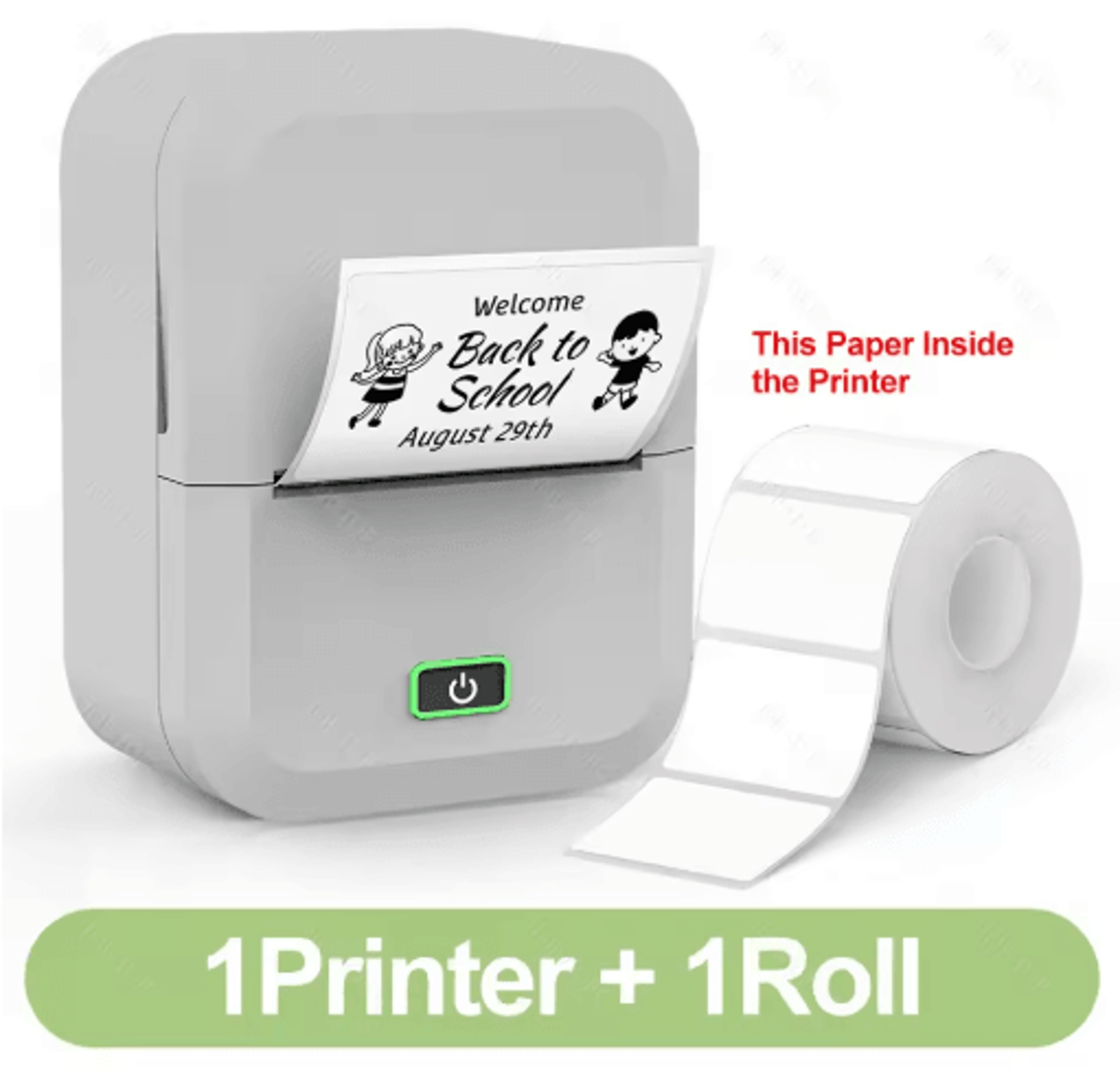Portable Thermal Label Printer  2Inch Sticker Maker With Label Paper Options 14