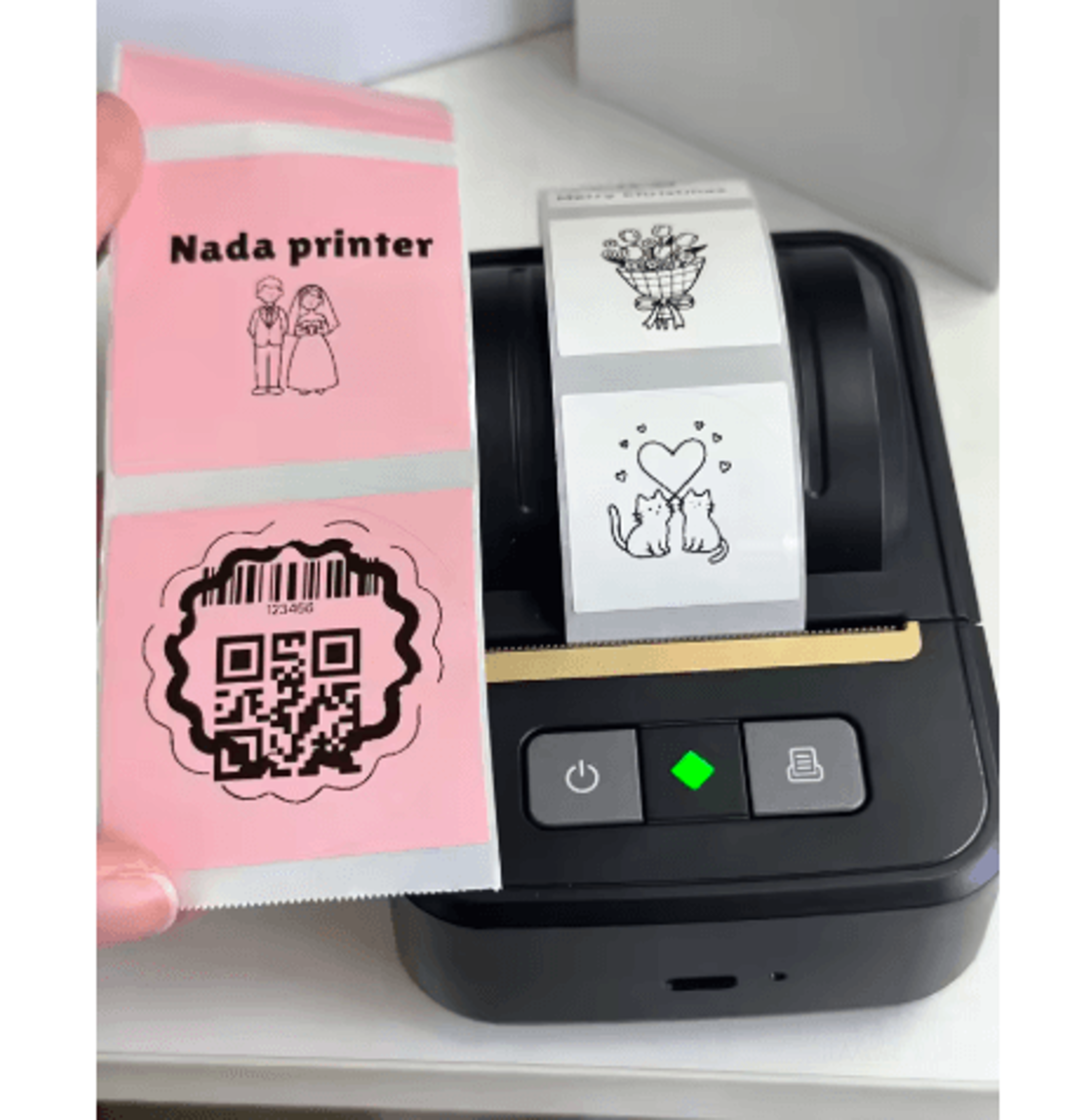 Portable Thermal Label Printer  2Inch Sticker Maker With Label Paper Options 26
