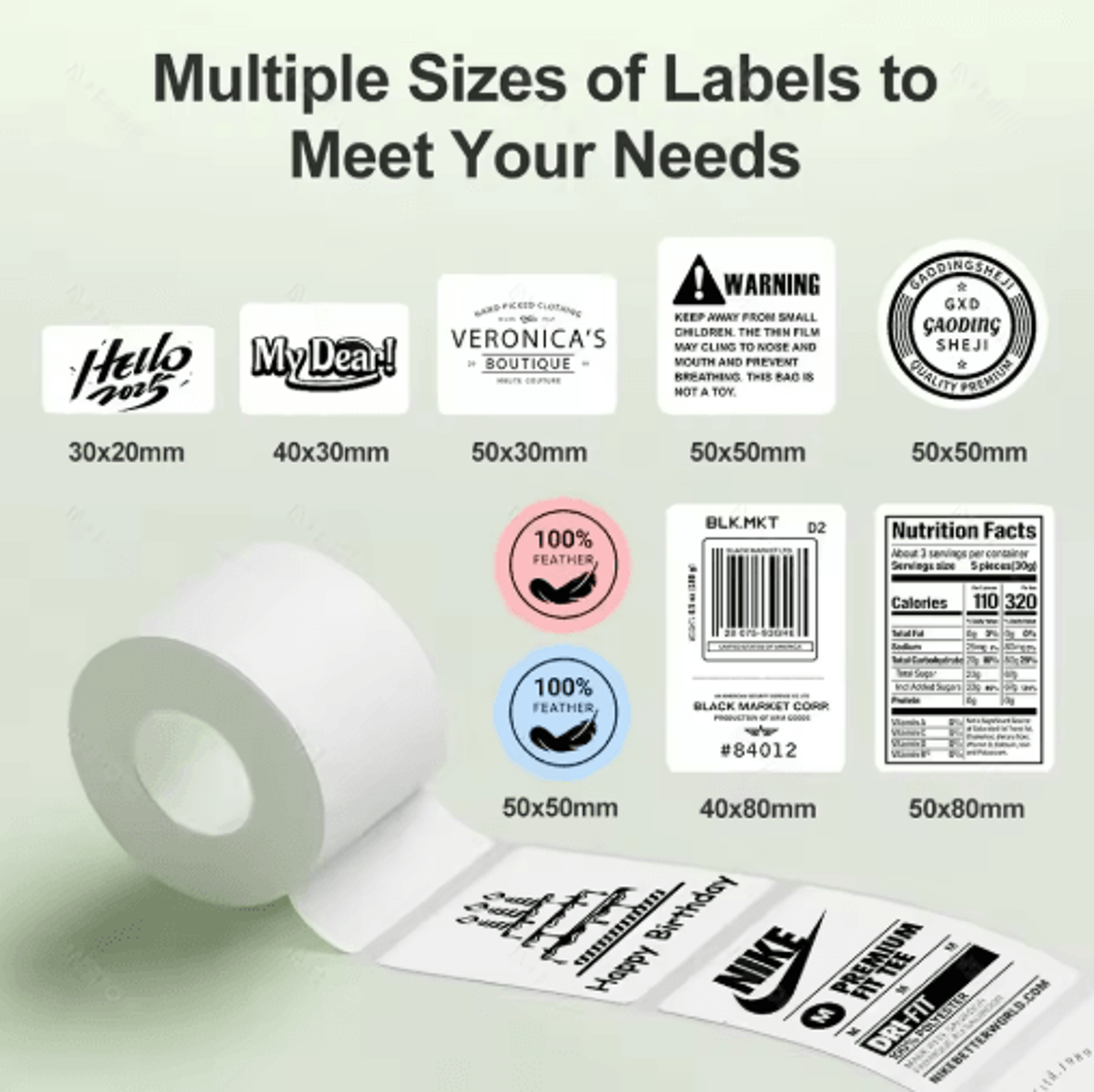 Portable Thermal Label Printer  2Inch Sticker Maker With Label Paper Options 29