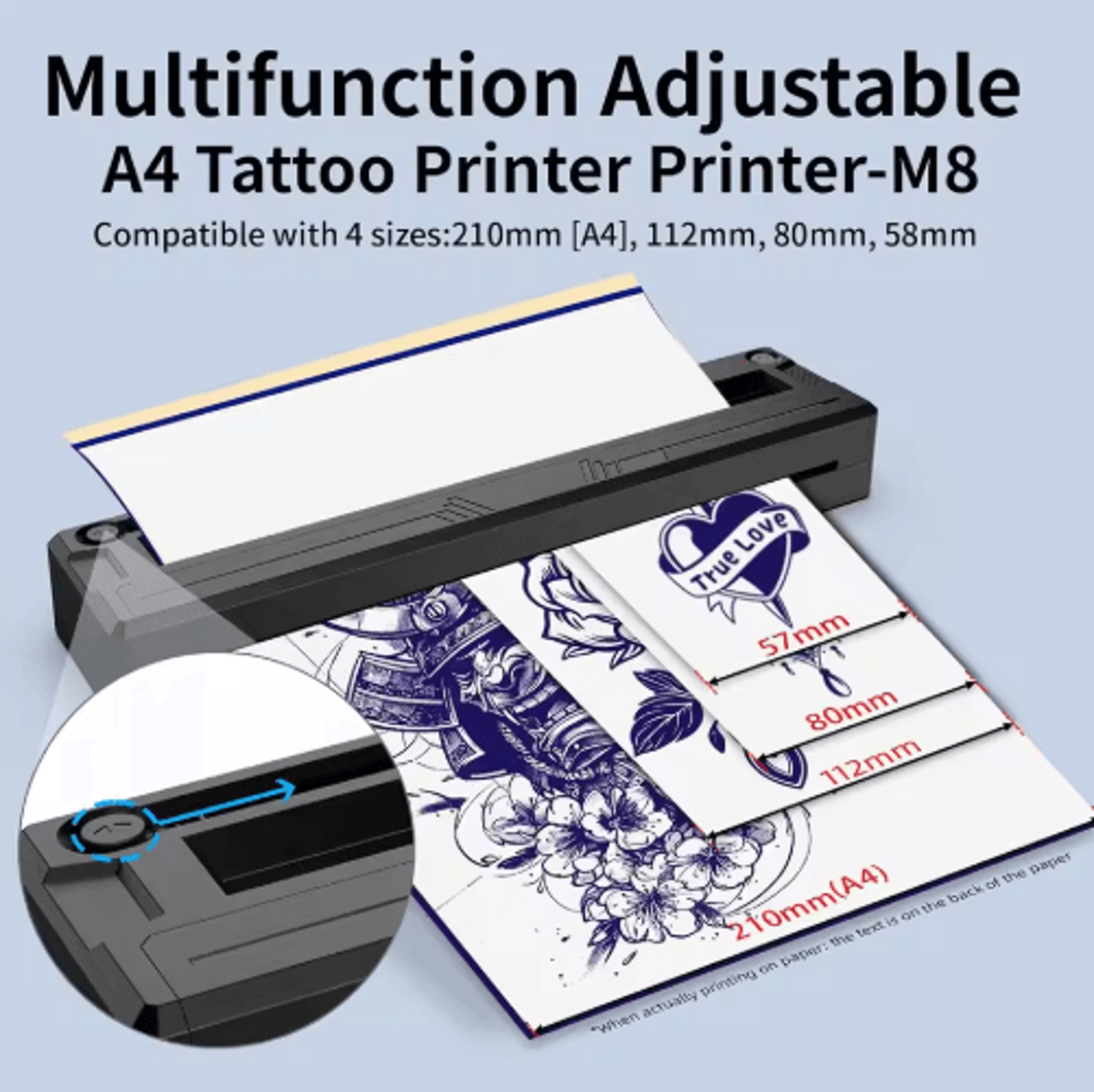 Portable Bluetooth Tattoo Stencil Printer  Wireless Thermal Tattoo Transfer Printer For Beginners   4