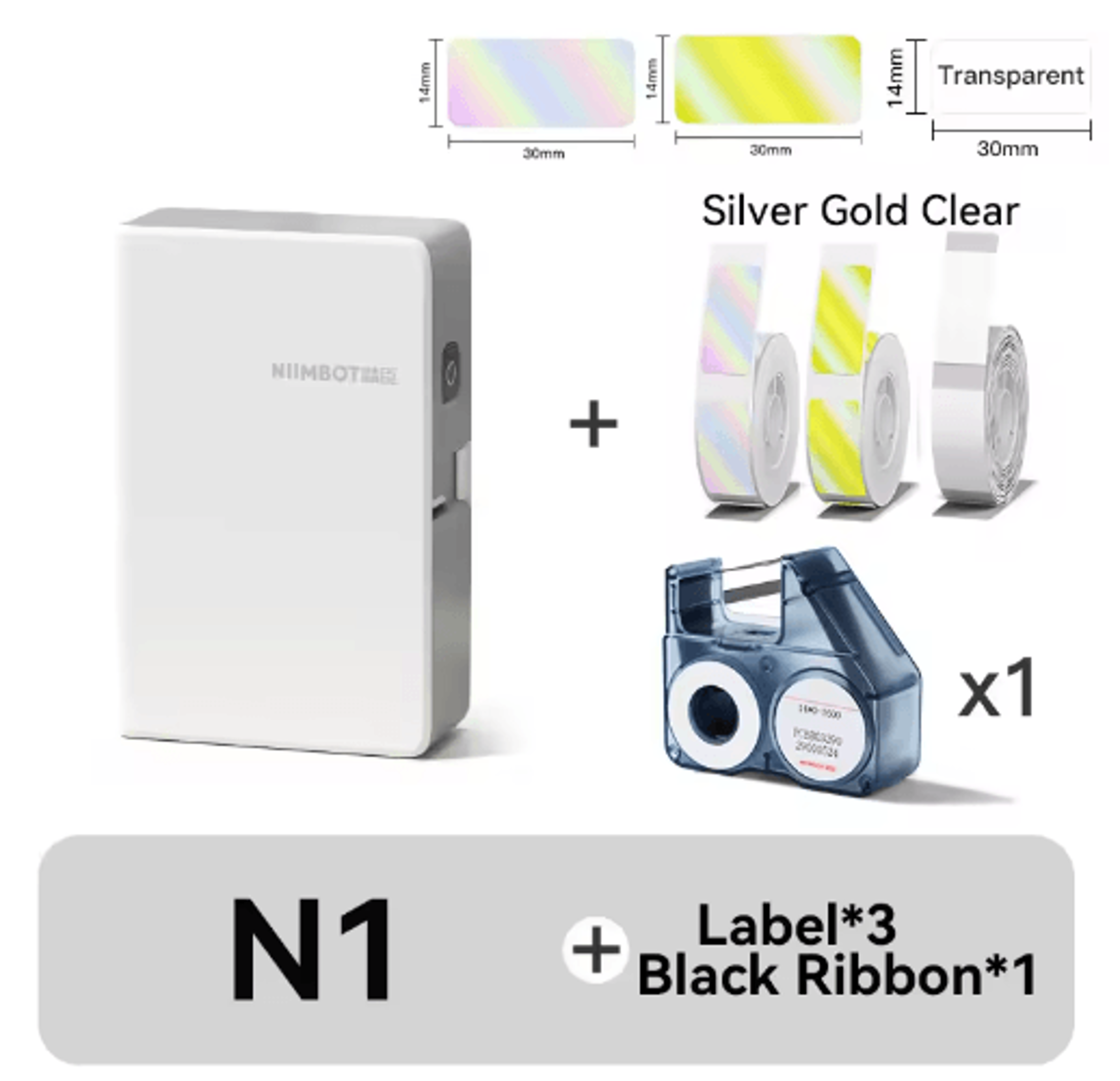 Mini Portable Thermal Transfer Label Printer  Pocket Sticker Maker With Durable Ribbon  PET Labels 3