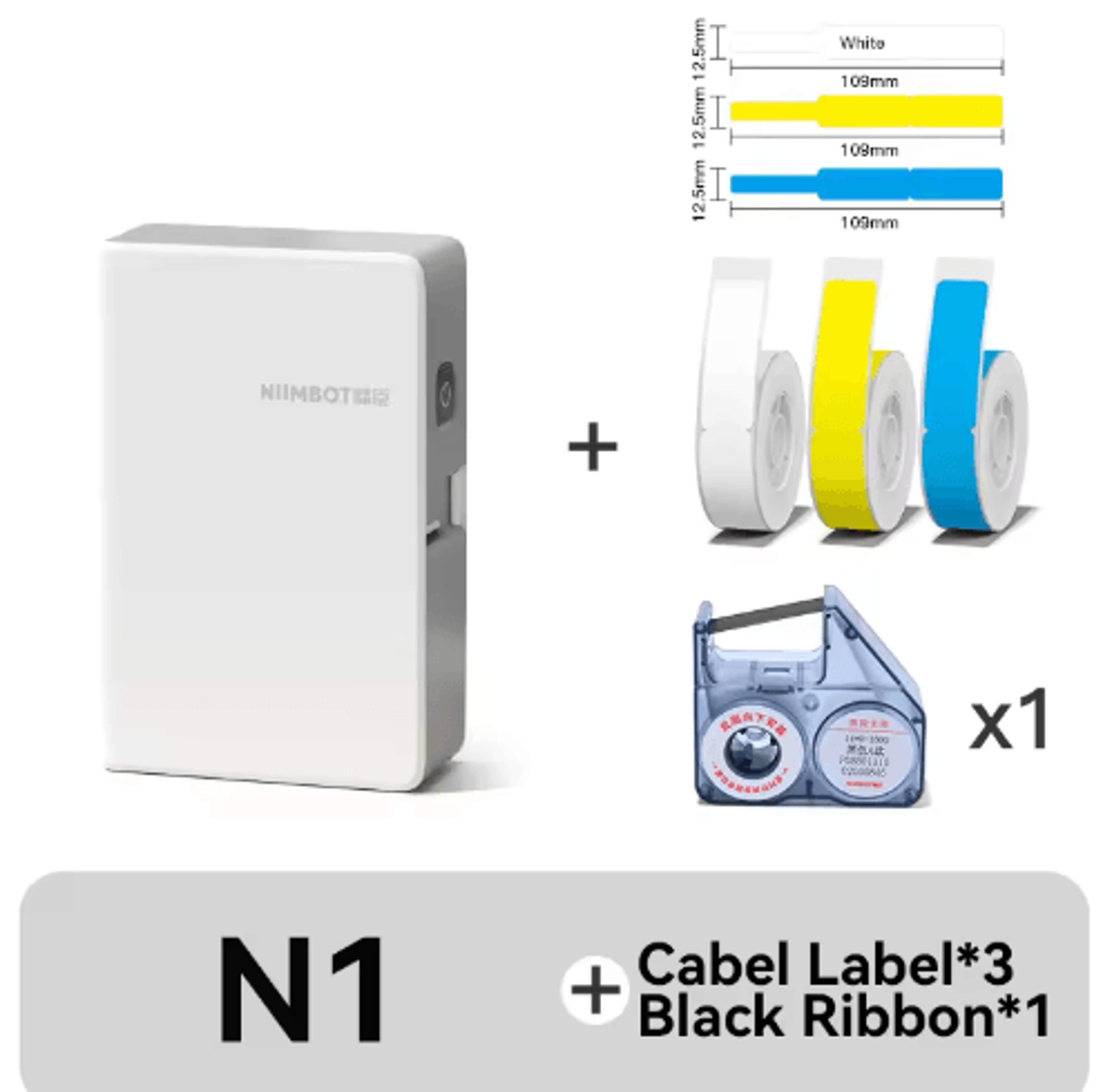 Mini Portable Thermal Transfer Label Printer  Pocket Sticker Maker With Durable Ribbon  PET Labels 14