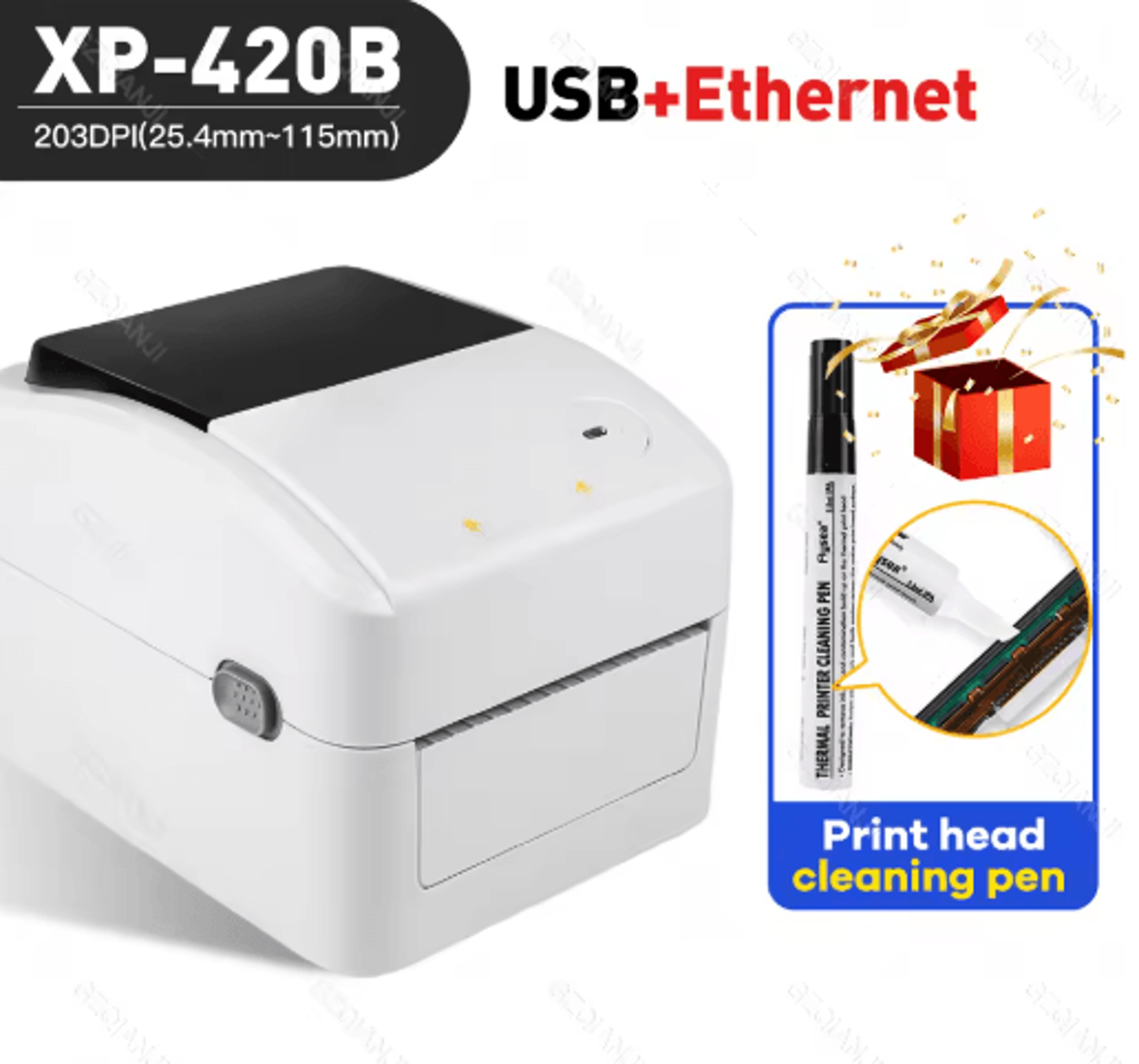 XPrinter 4Inch Thermal Shipping Label Printer  110mm USB WiFi  Ethernet Label Maker 2