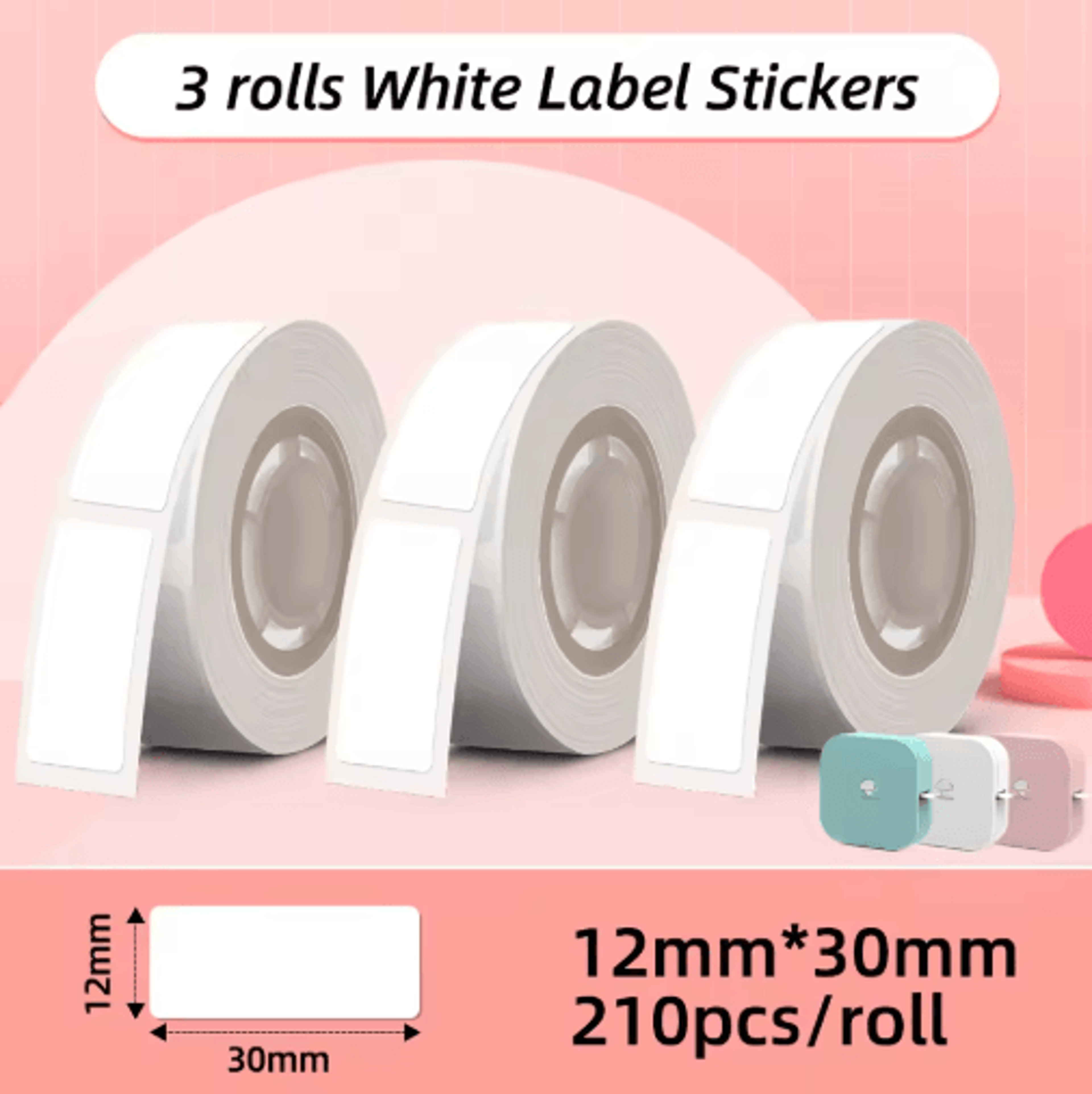 Mini Bluetooth Thermal Label Printer  Portable 615mm Sticker Label Maker 18