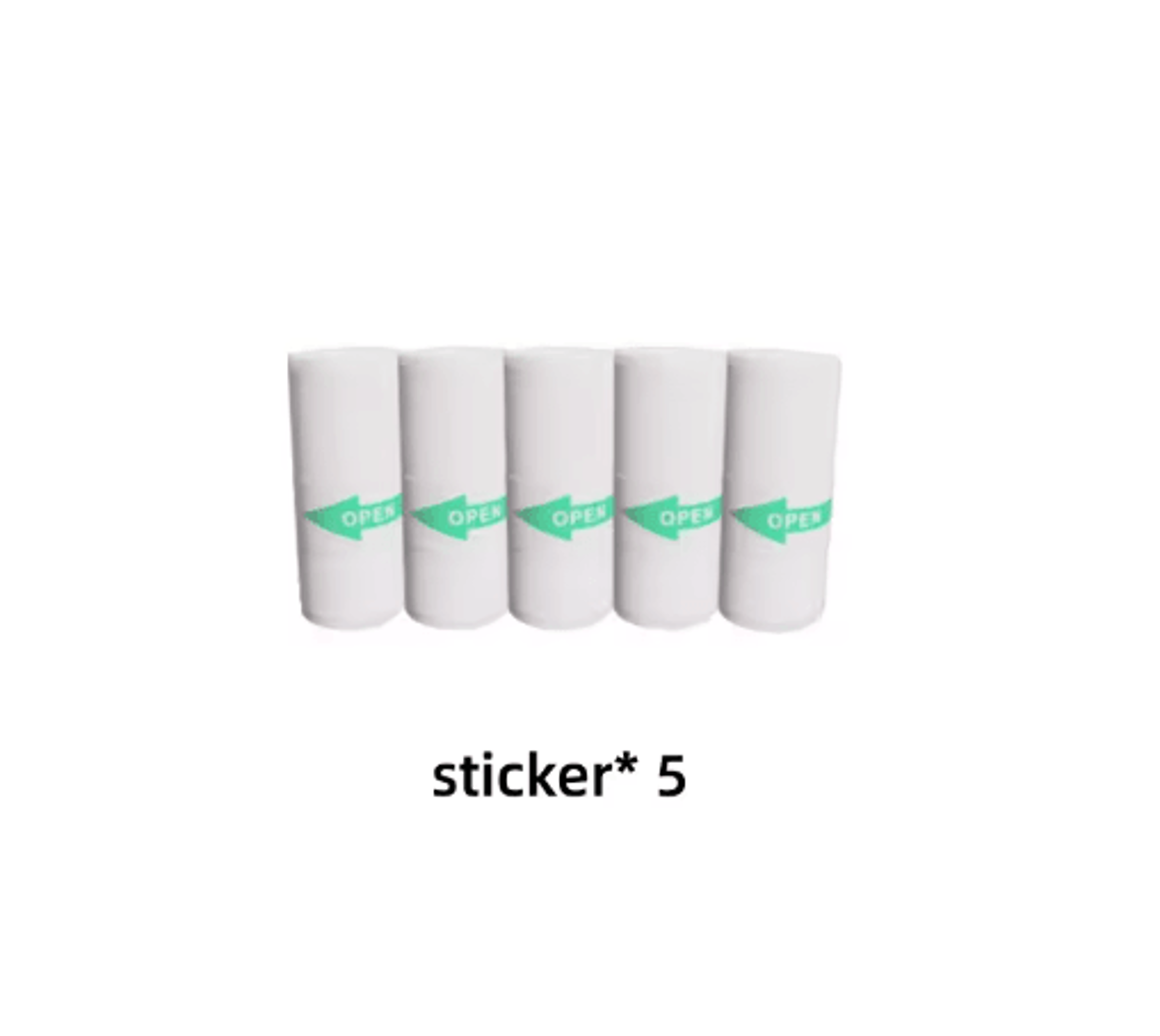 10 Rolls 57mm SelfAdhesive Thermal Printing Paper  White Sticker Paper For Mini Printers 1