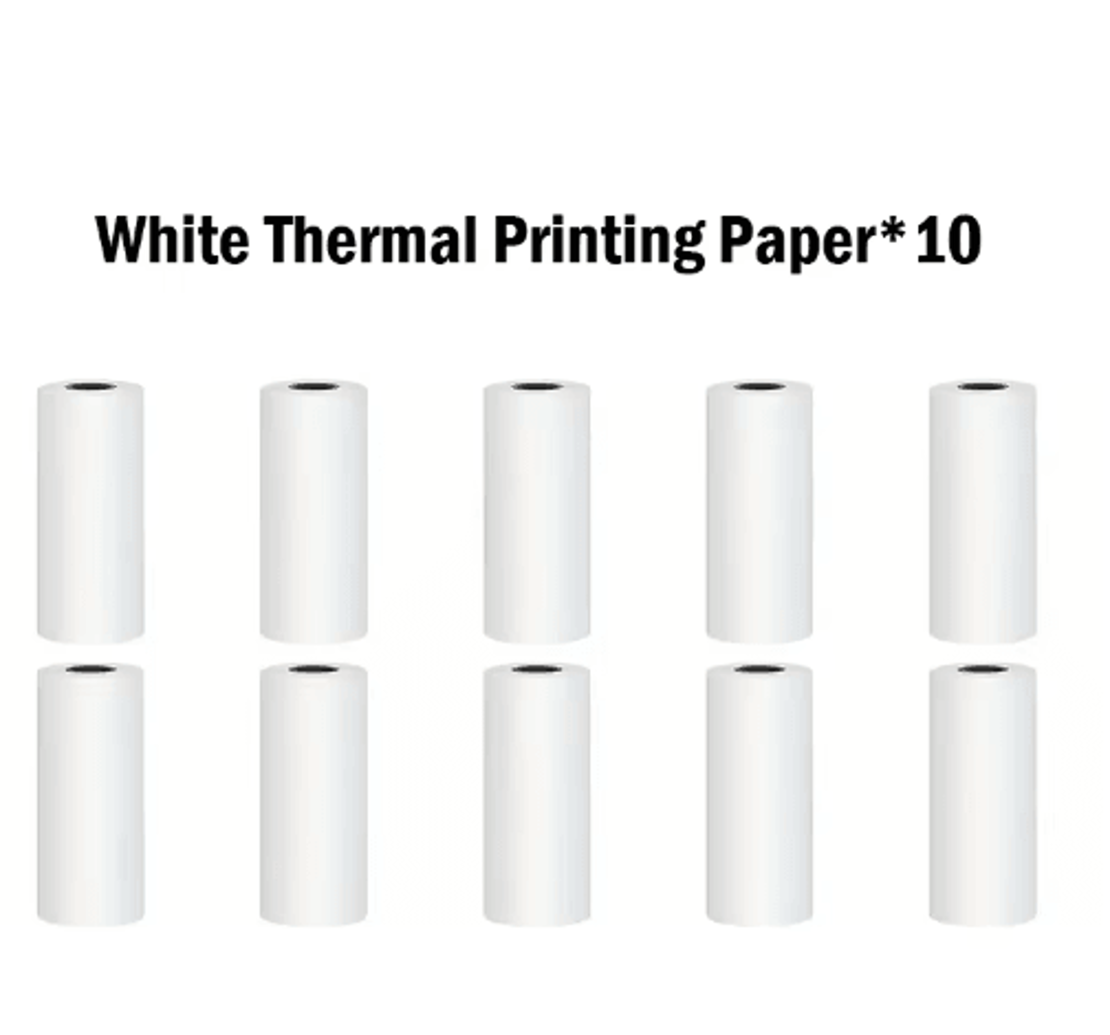 10 Rolls 57mm SelfAdhesive Thermal Printing Paper  White Sticker Paper For Mini Printers 2