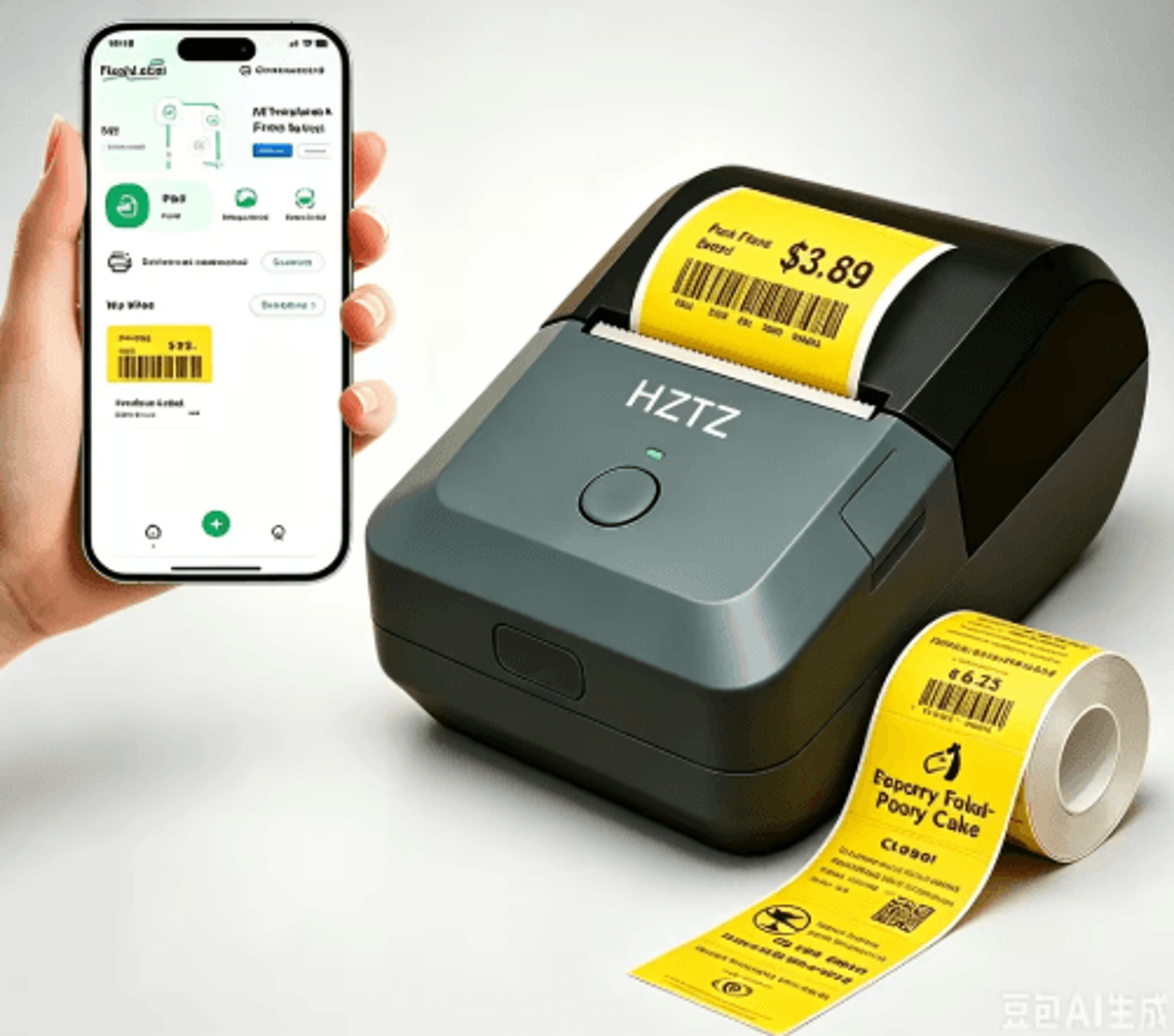 Inkless Bluetooth Thermal Label Printer  Wireless Sticker Maker For Retail  Inventory 2