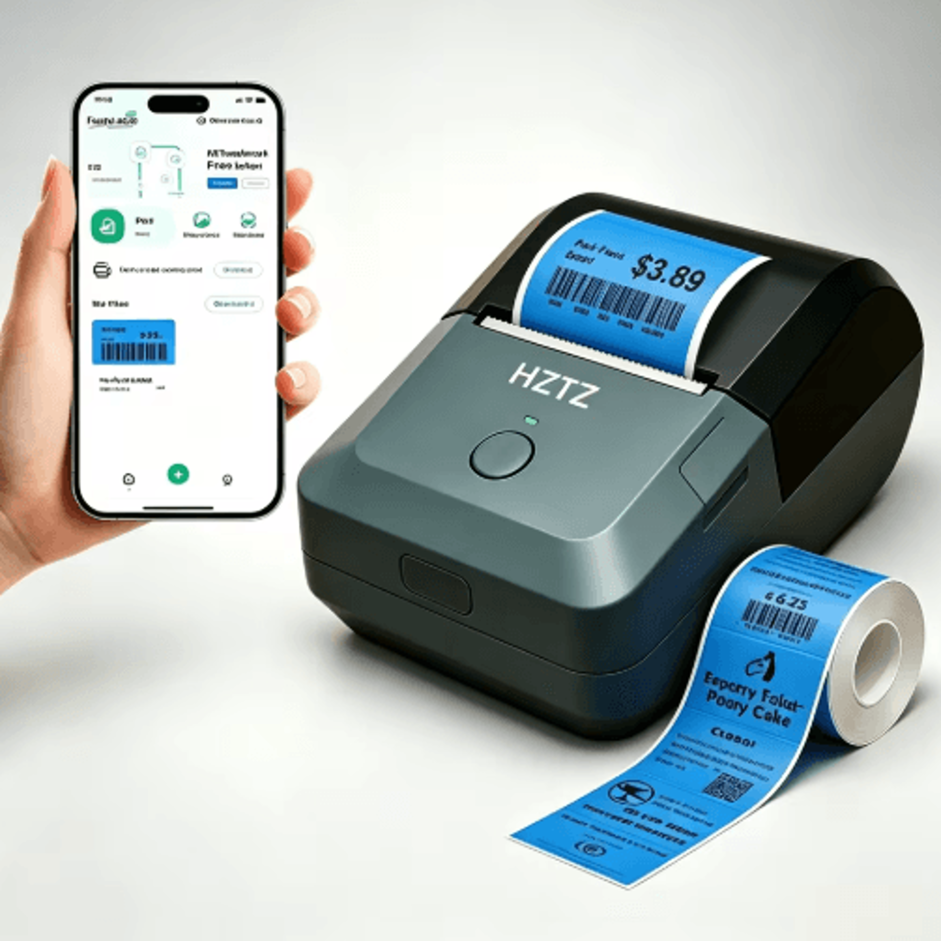 Inkless Bluetooth Thermal Label Printer  Wireless Sticker Maker For Retail  Inventory 3