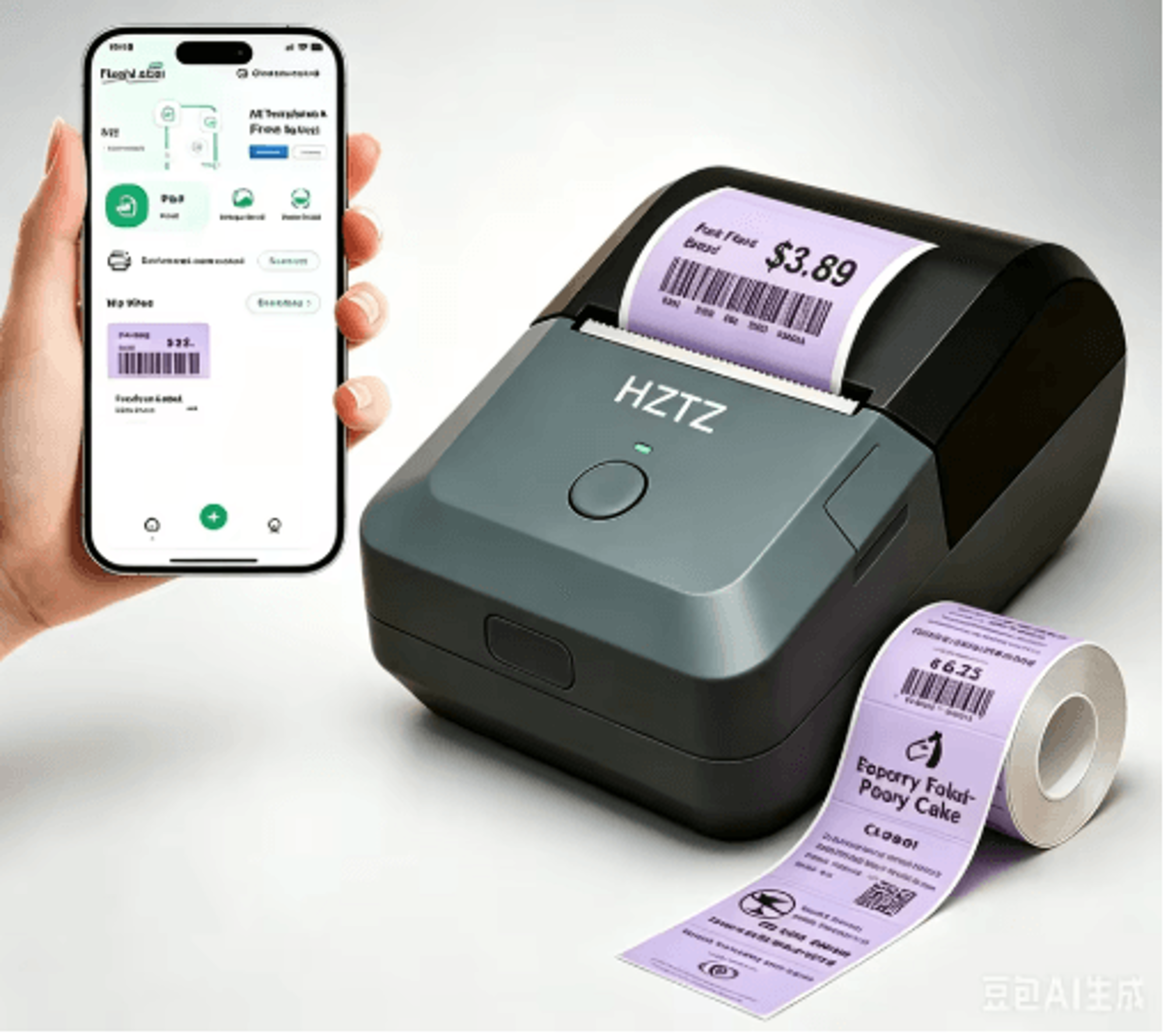 Inkless Bluetooth Thermal Label Printer  Wireless Sticker Maker For Retail  Inventory 1