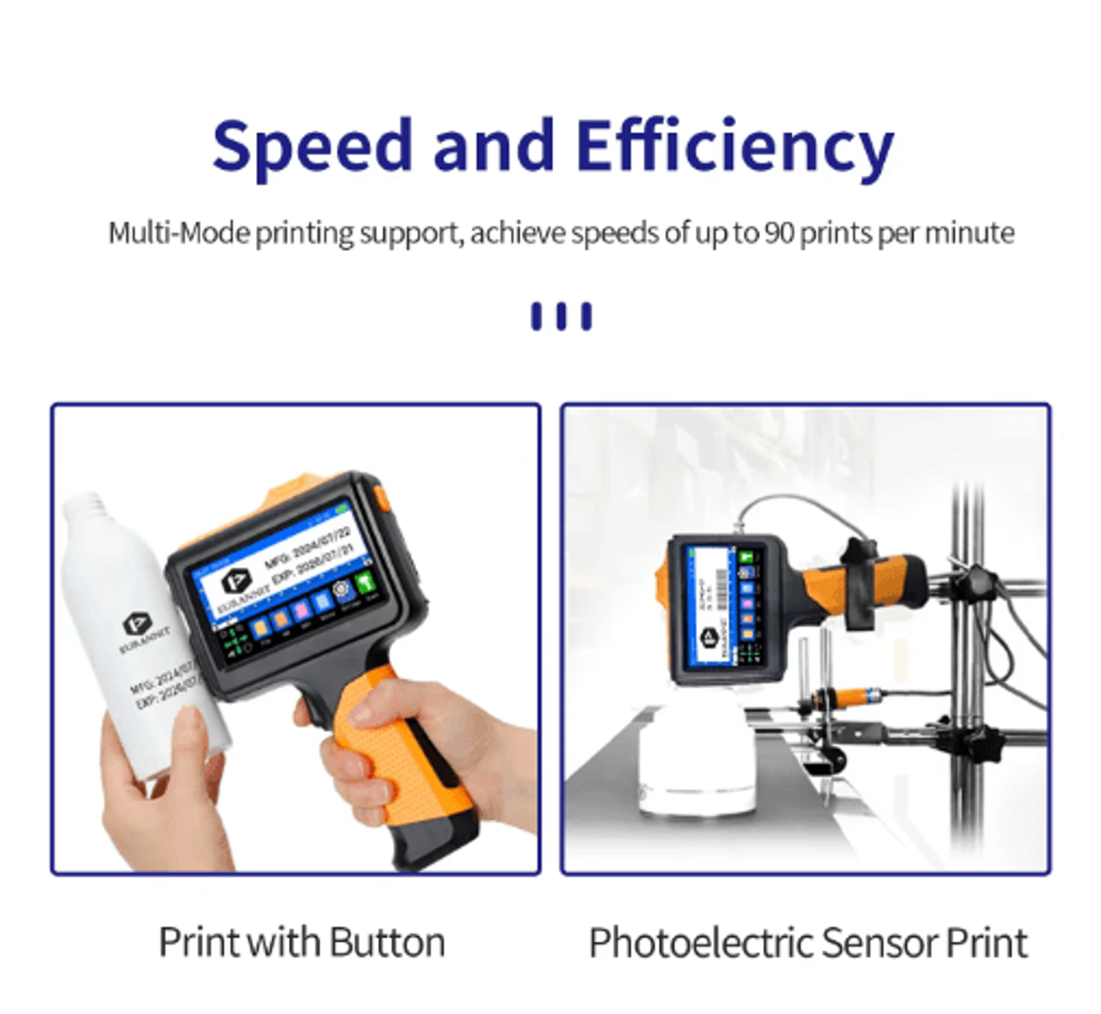 Portable Handheld Inkjet Printer  Expiration Date QR Code  Barcode Coding Machine 8