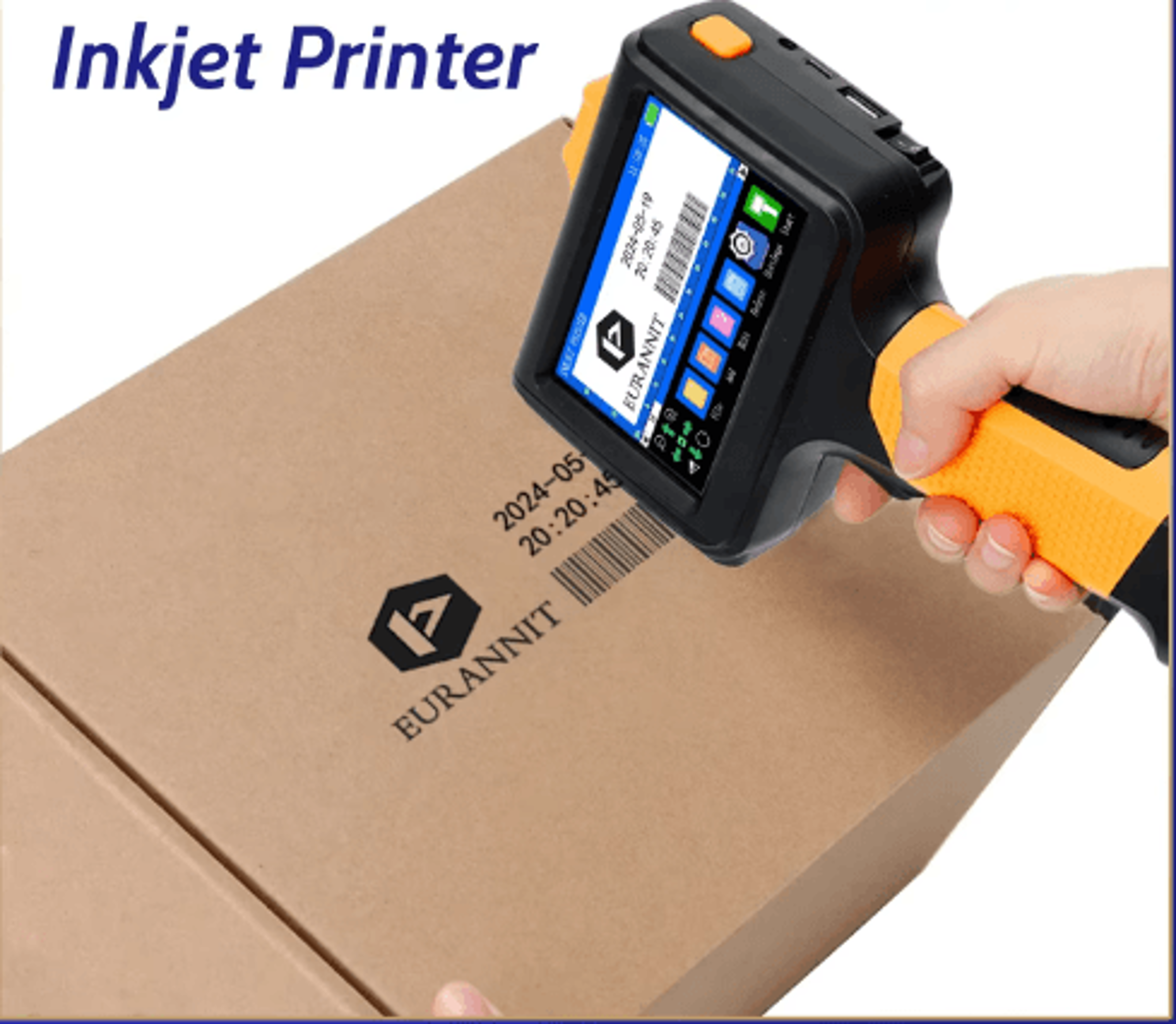 Portable Handheld Inkjet Printer  Expiration Date QR Code  Barcode Coding Machine 0