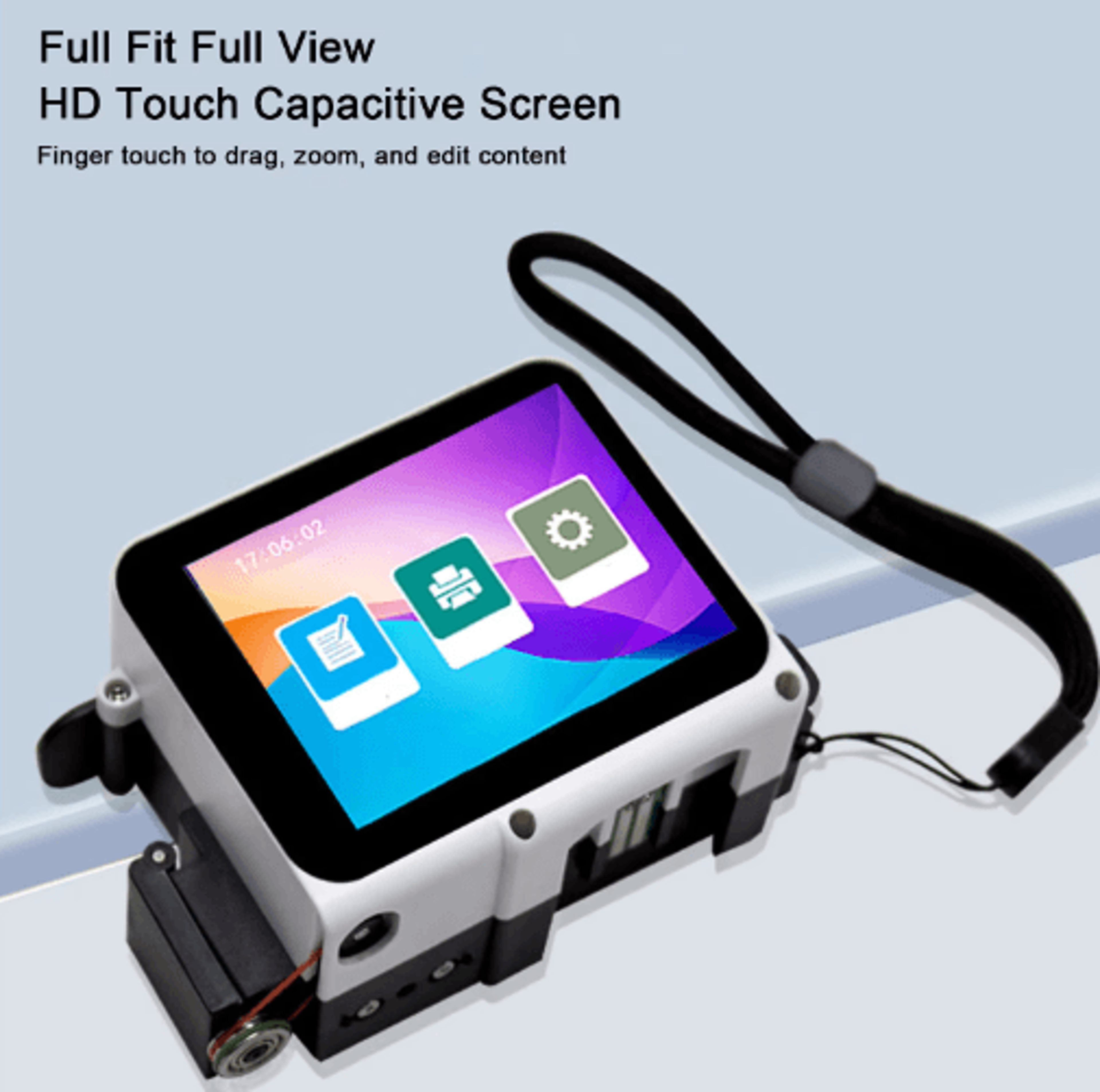 127mm Handheld Inkjet Printer  Portable Barcode Date  Batch Coding Machine 4