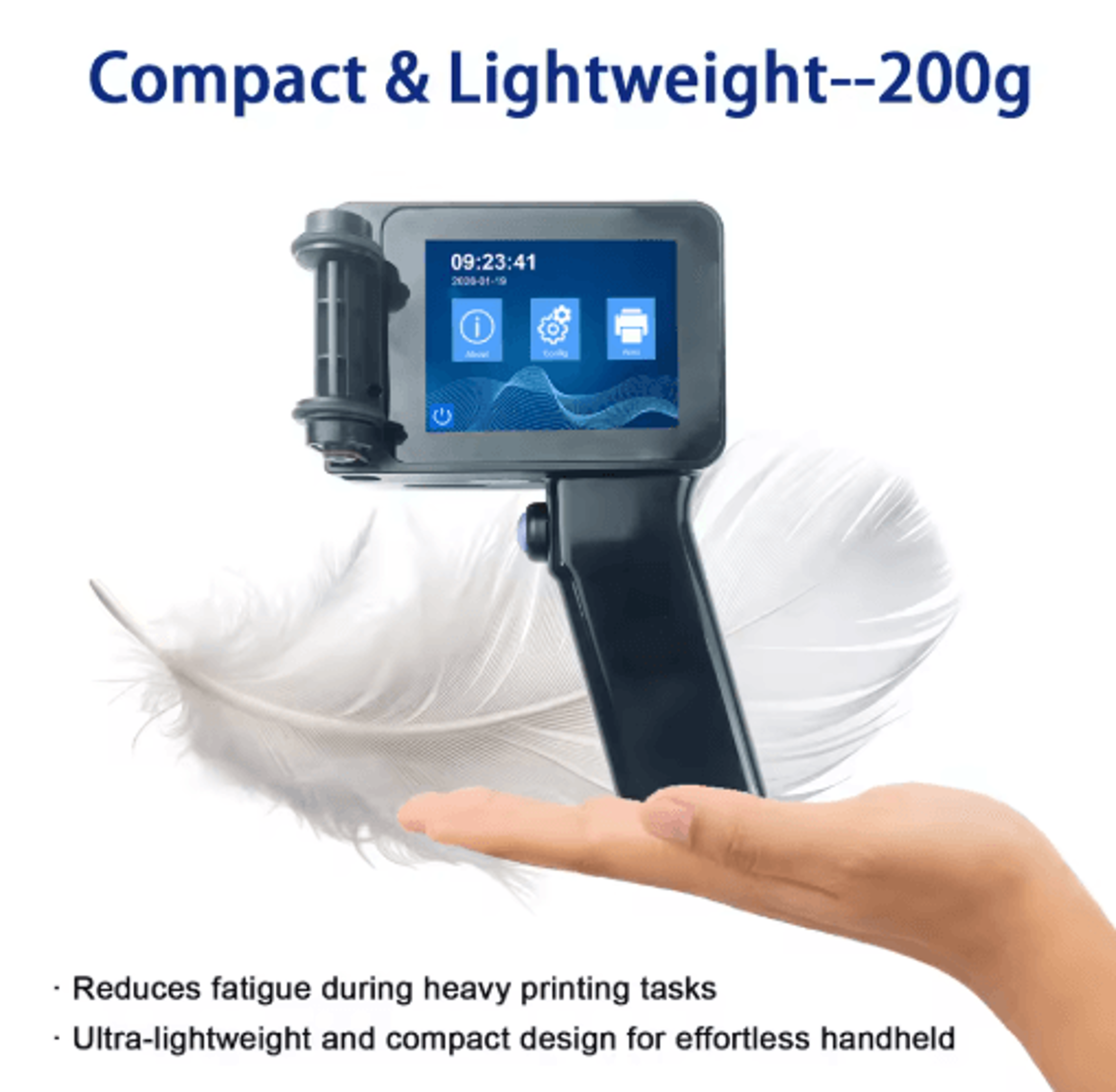 Portable Handheld Inkjet Printer  NonEncrypted QR Code Barcode  Date Coding Machine 8
