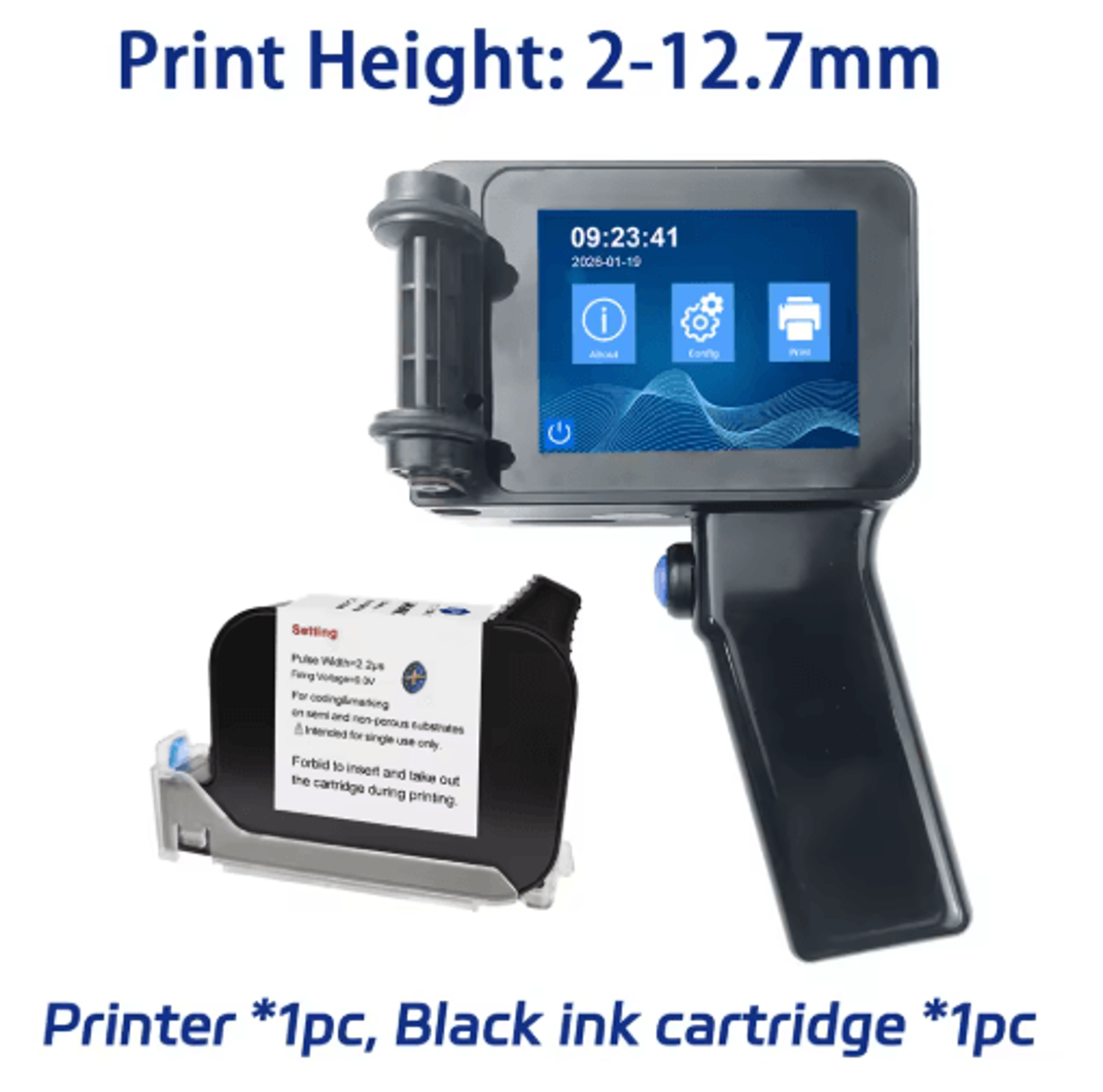 Portable Handheld Inkjet Printer  NonEncrypted QR Code Barcode  Date Coding Machine 2