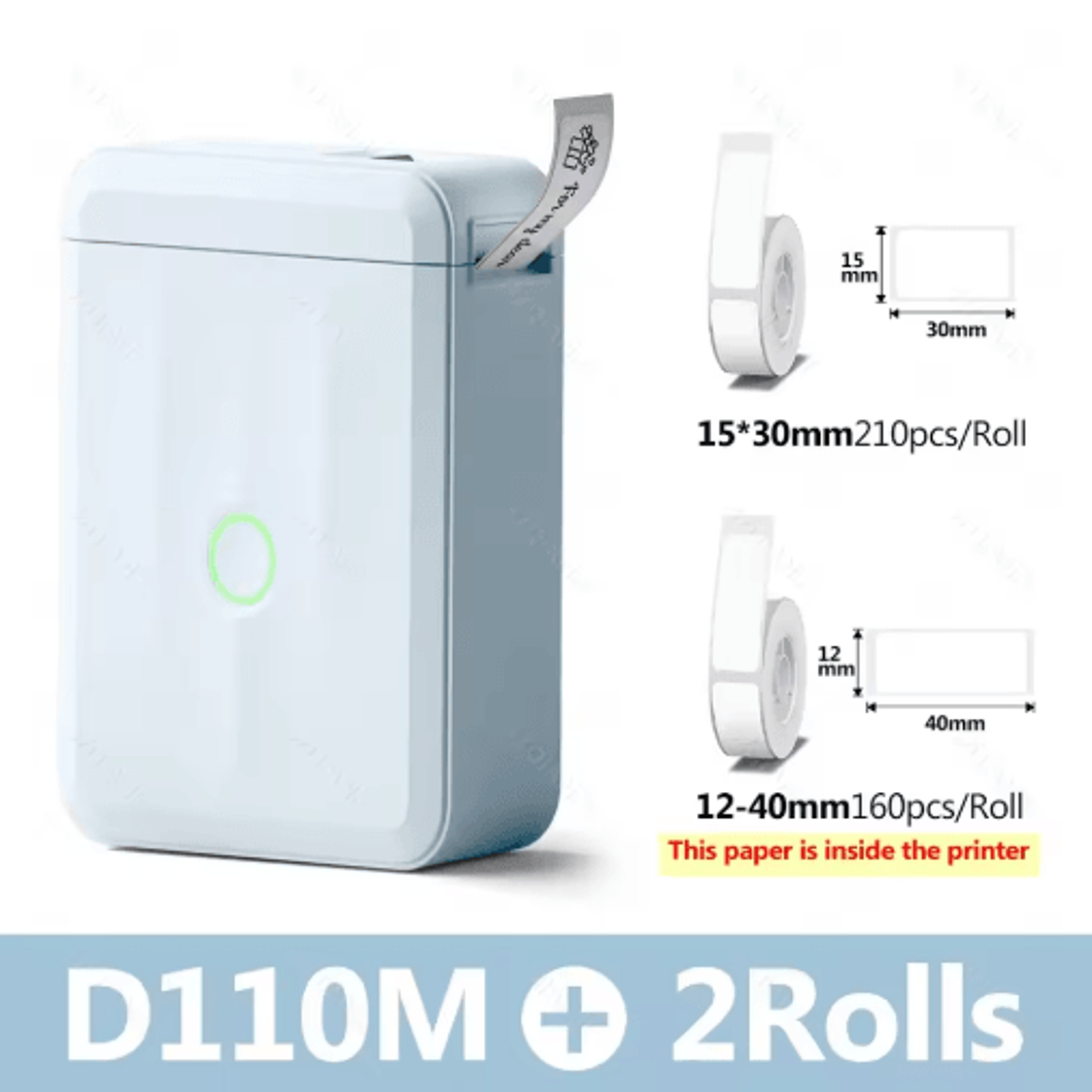 D110 Smart Portable Label Printer  Mini Thermal Sticker Maker For Home  Office 6