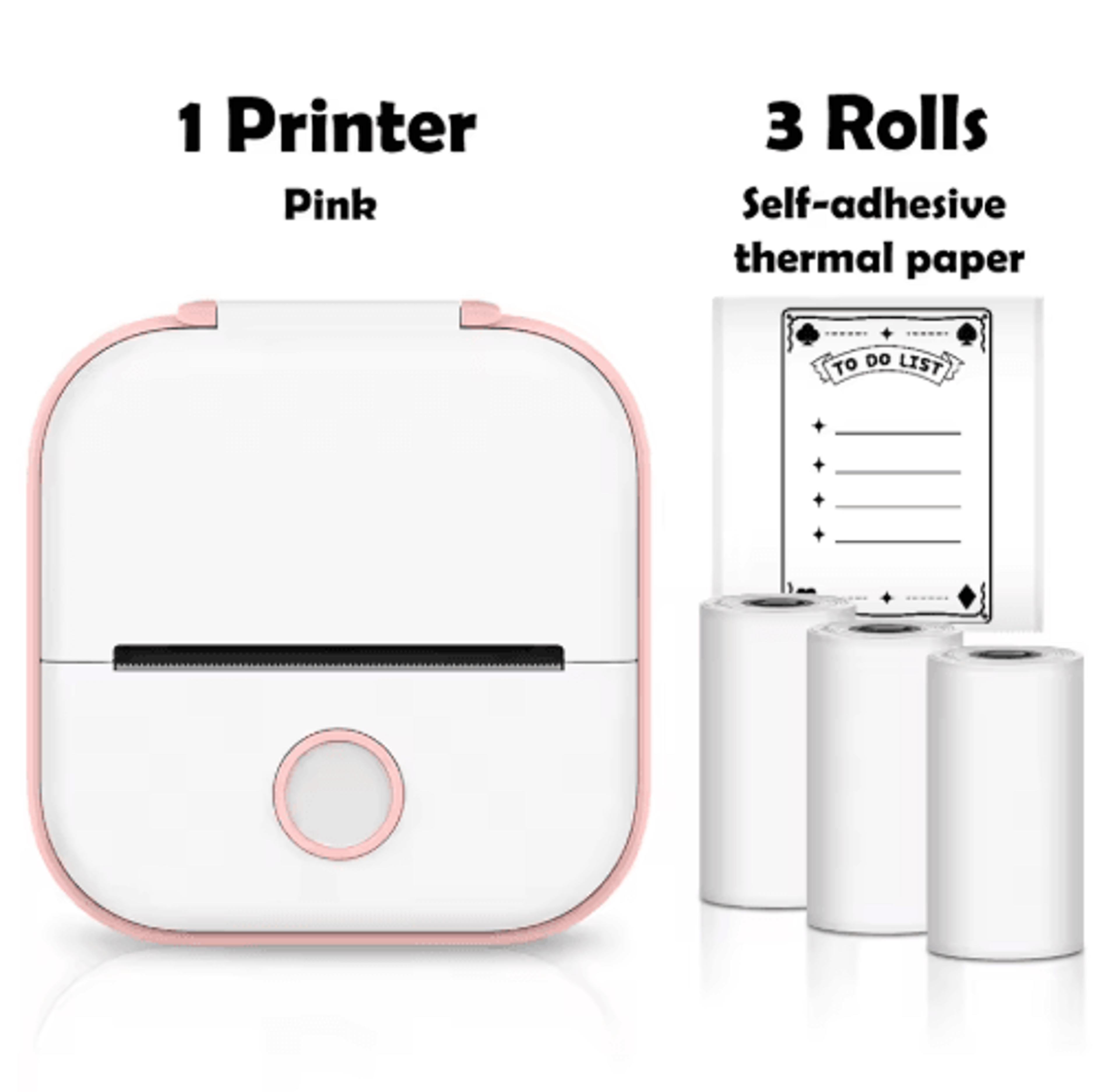 T02 Mini Portable Thermal Printer  Wireless Inkless Pocket Sticker Maker 11