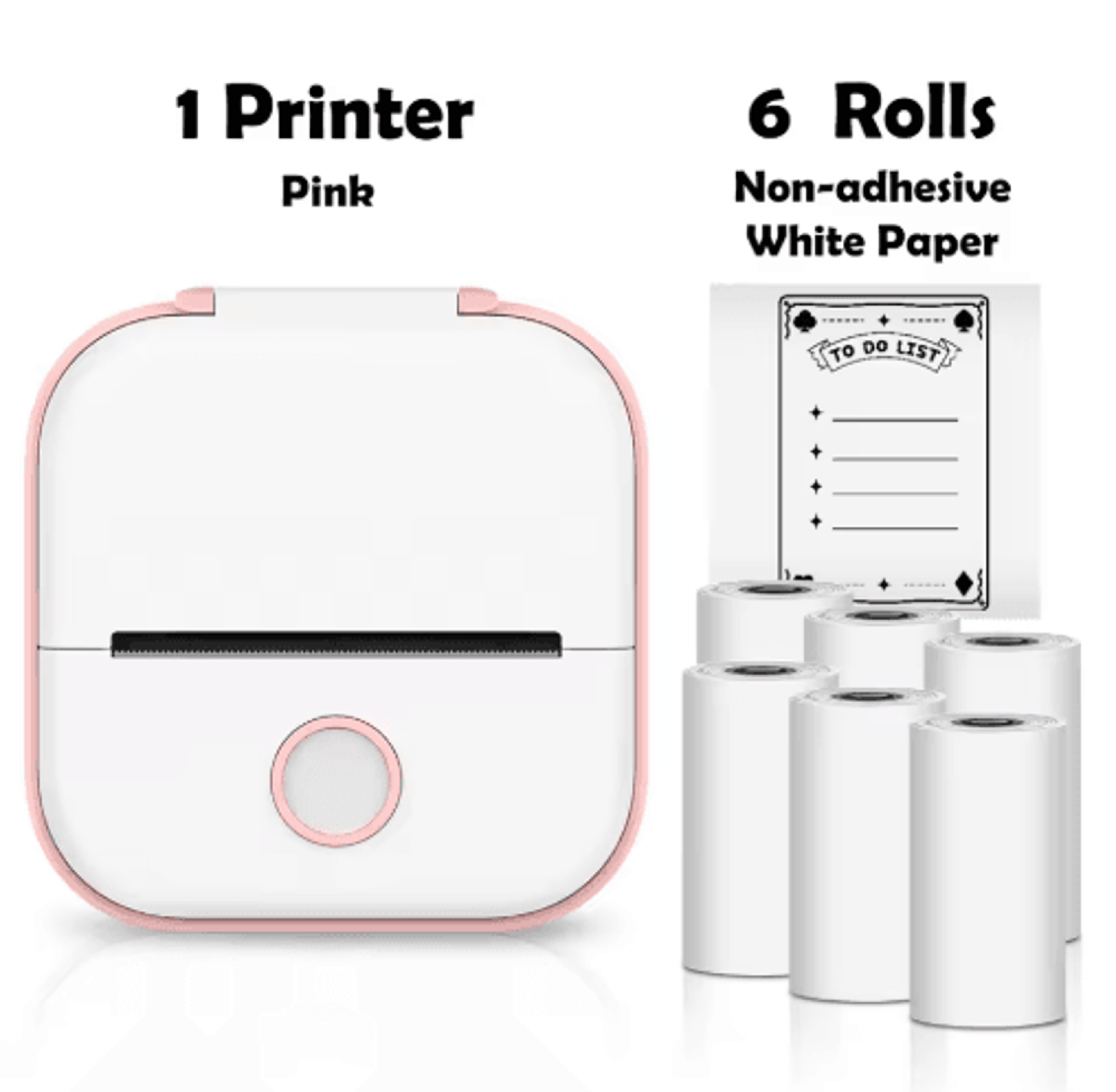 T02 Mini Portable Thermal Printer  Wireless Inkless Pocket Sticker Maker 6