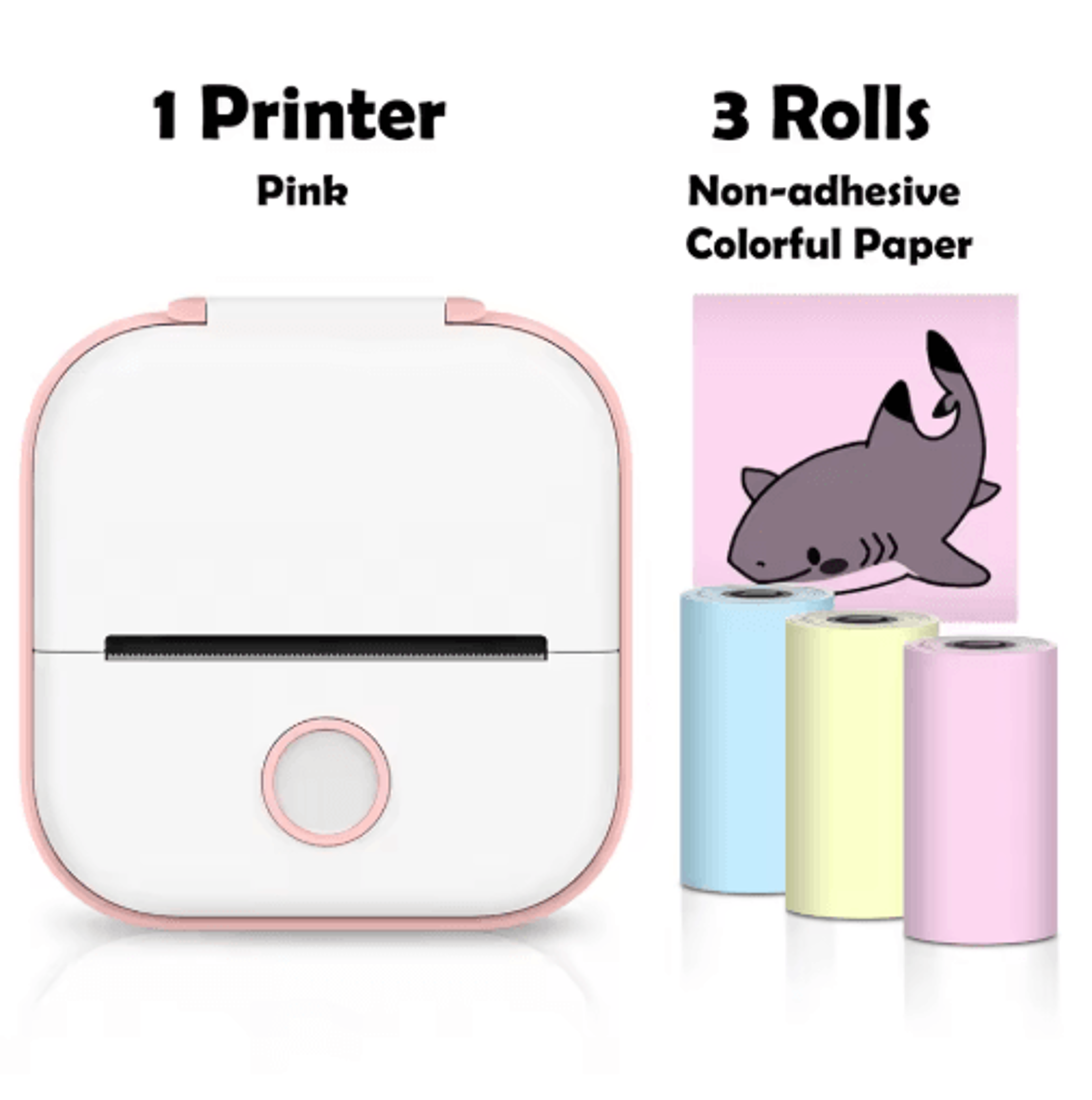 T02 Mini Portable Thermal Printer  Wireless Inkless Pocket Sticker Maker 4