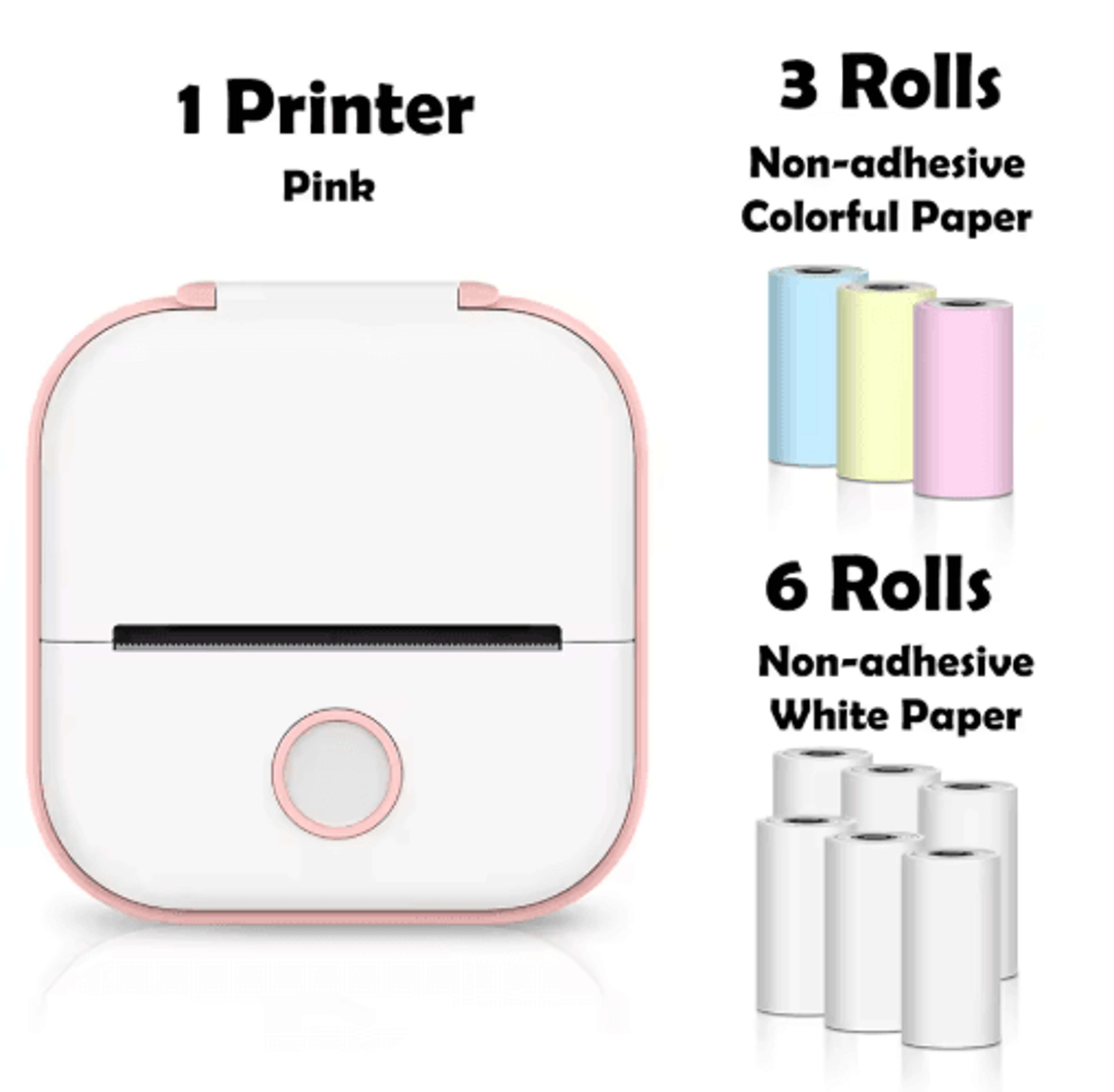 T02 Mini Portable Thermal Printer  Wireless Inkless Pocket Sticker Maker 12