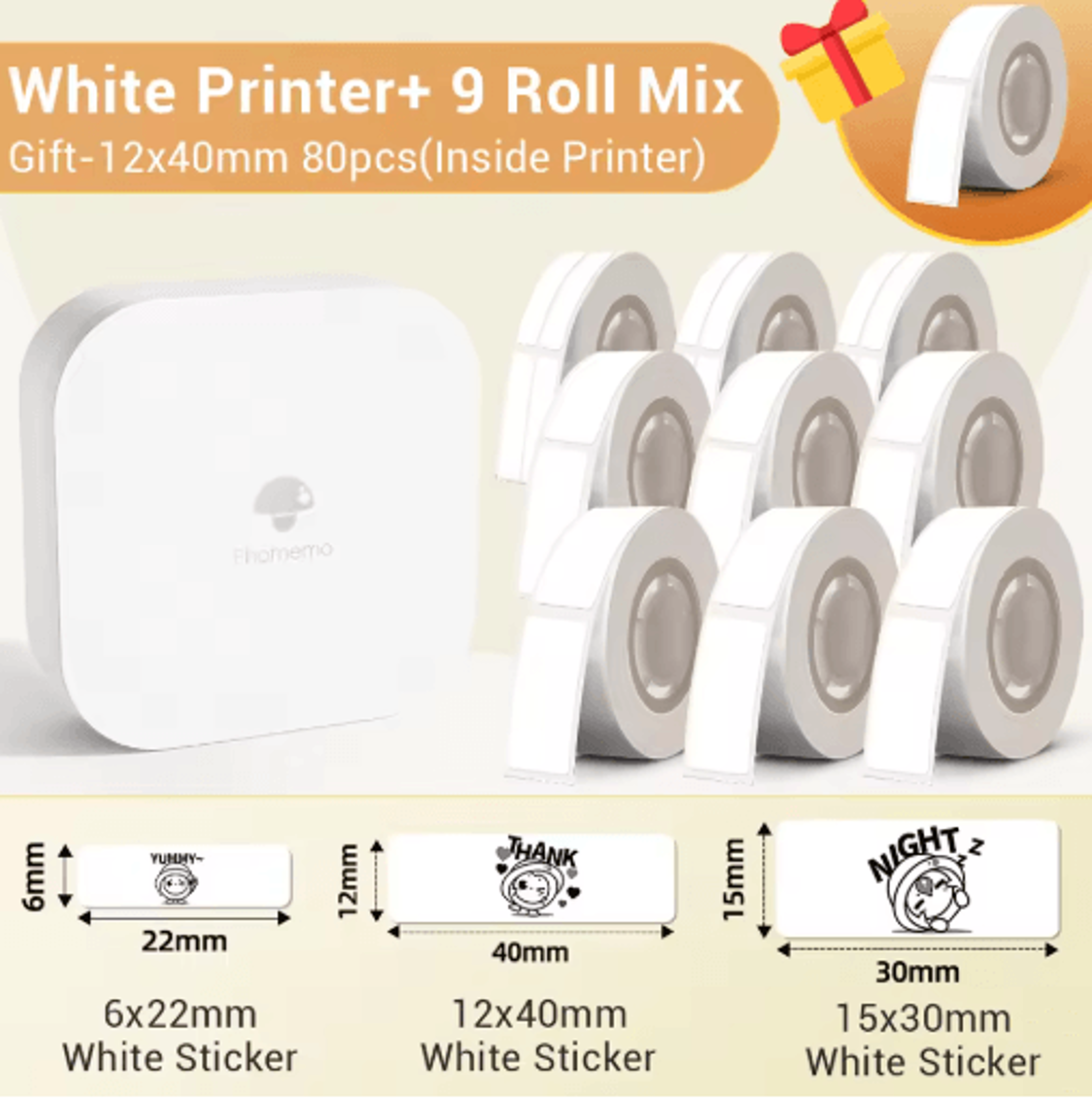 Q30 Wireless Mini Label Maker  Portable Thermal Sticker  Barcode Printer 3