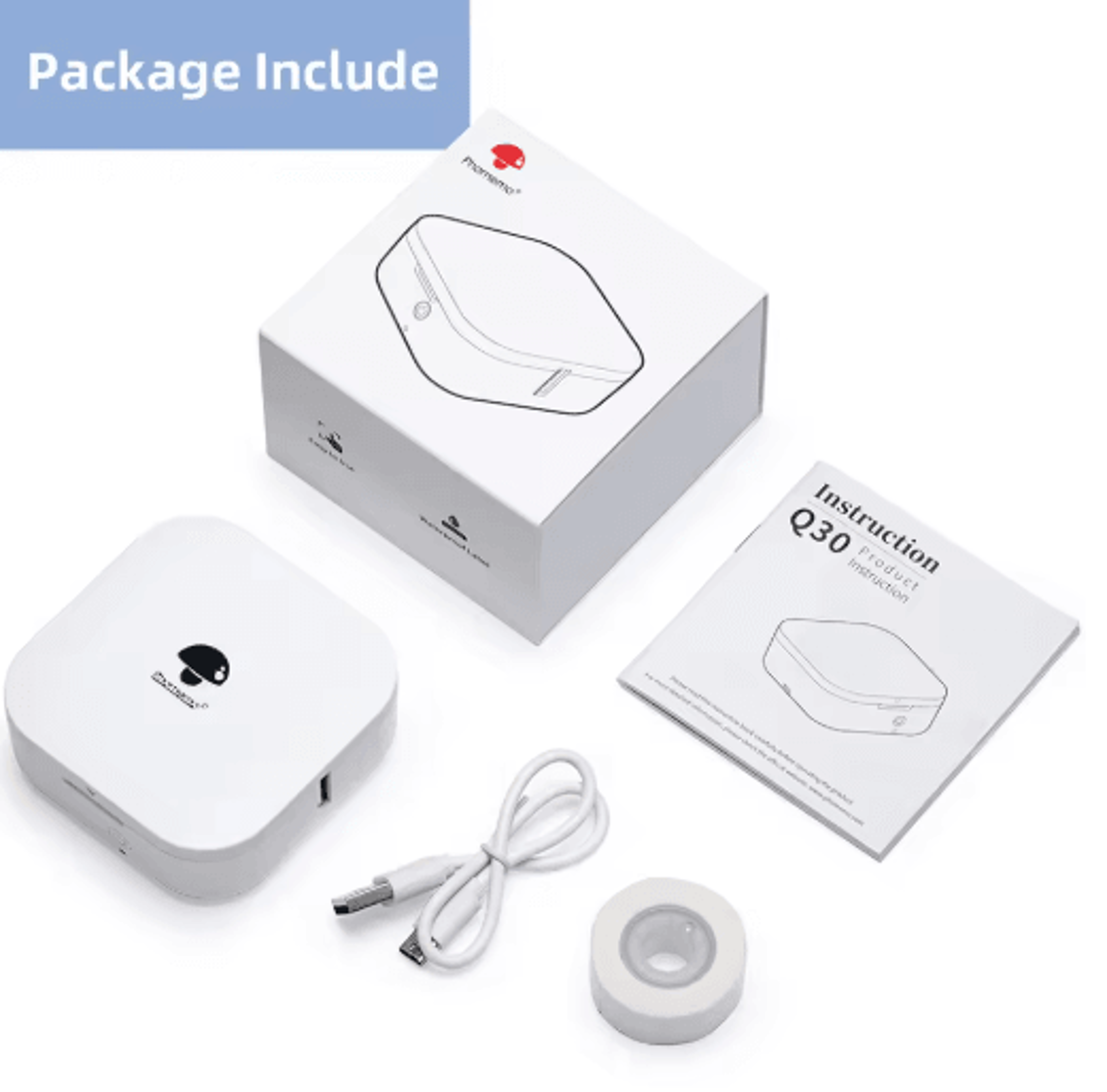 Q30 Wireless Mini Label Maker  Portable Thermal Sticker  Barcode Printer 21