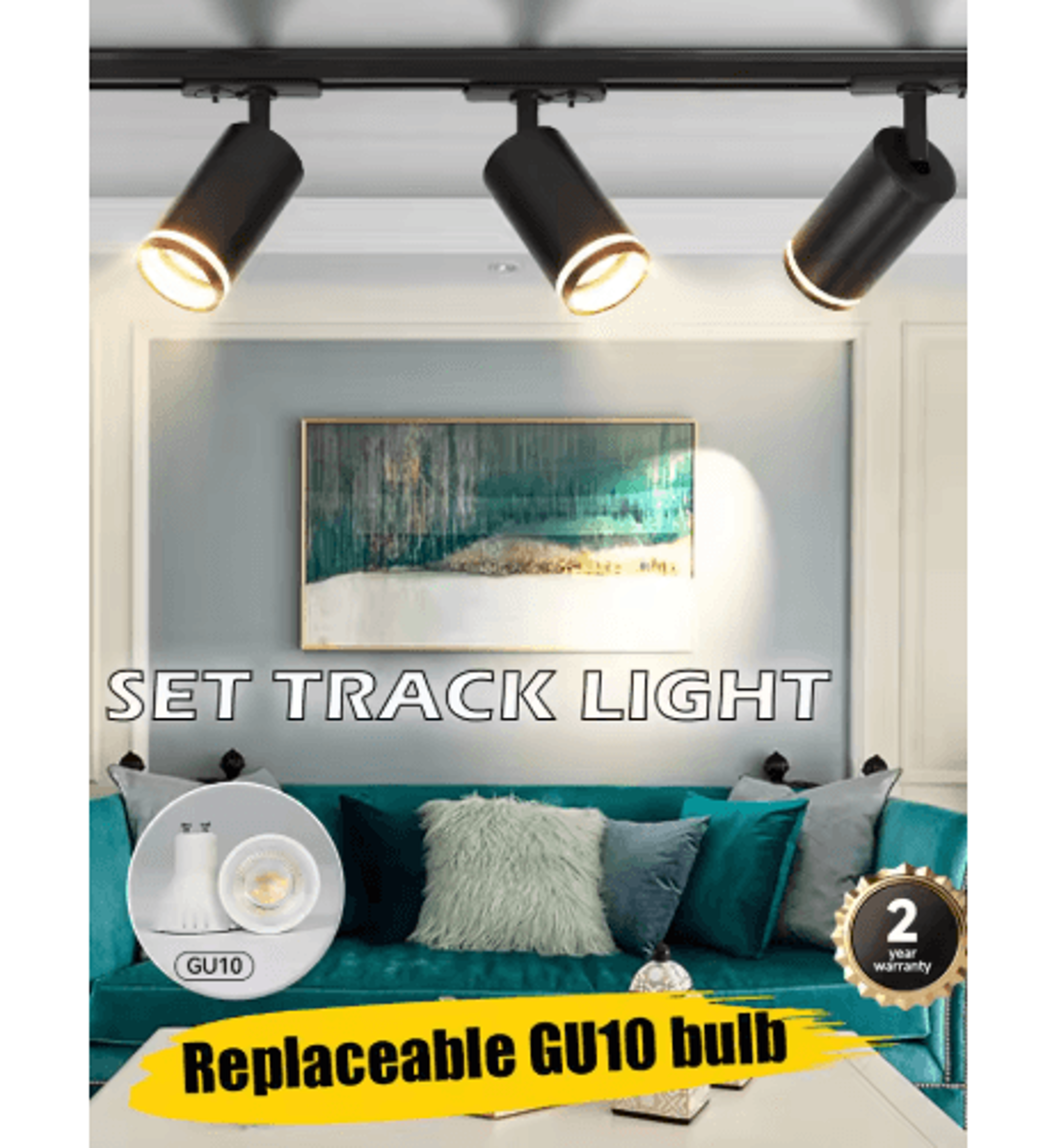 220V LED Track Spotlight  Modern Ceiling  Wall Rail Lighting Fixture 0