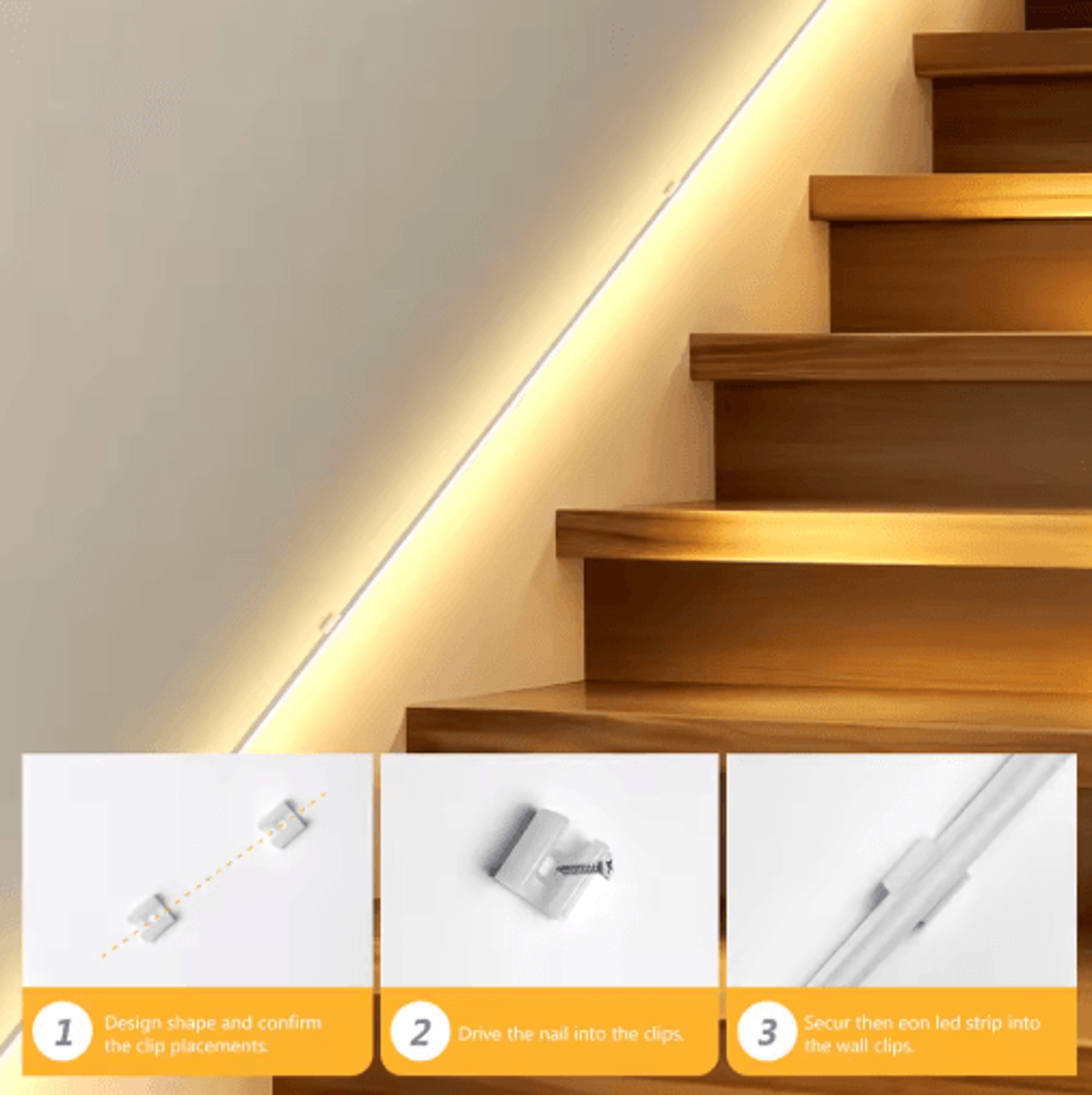 24V LED Neon Strip Light  Motion Sensor Night Lighting For Stairs  Bedrooms 5