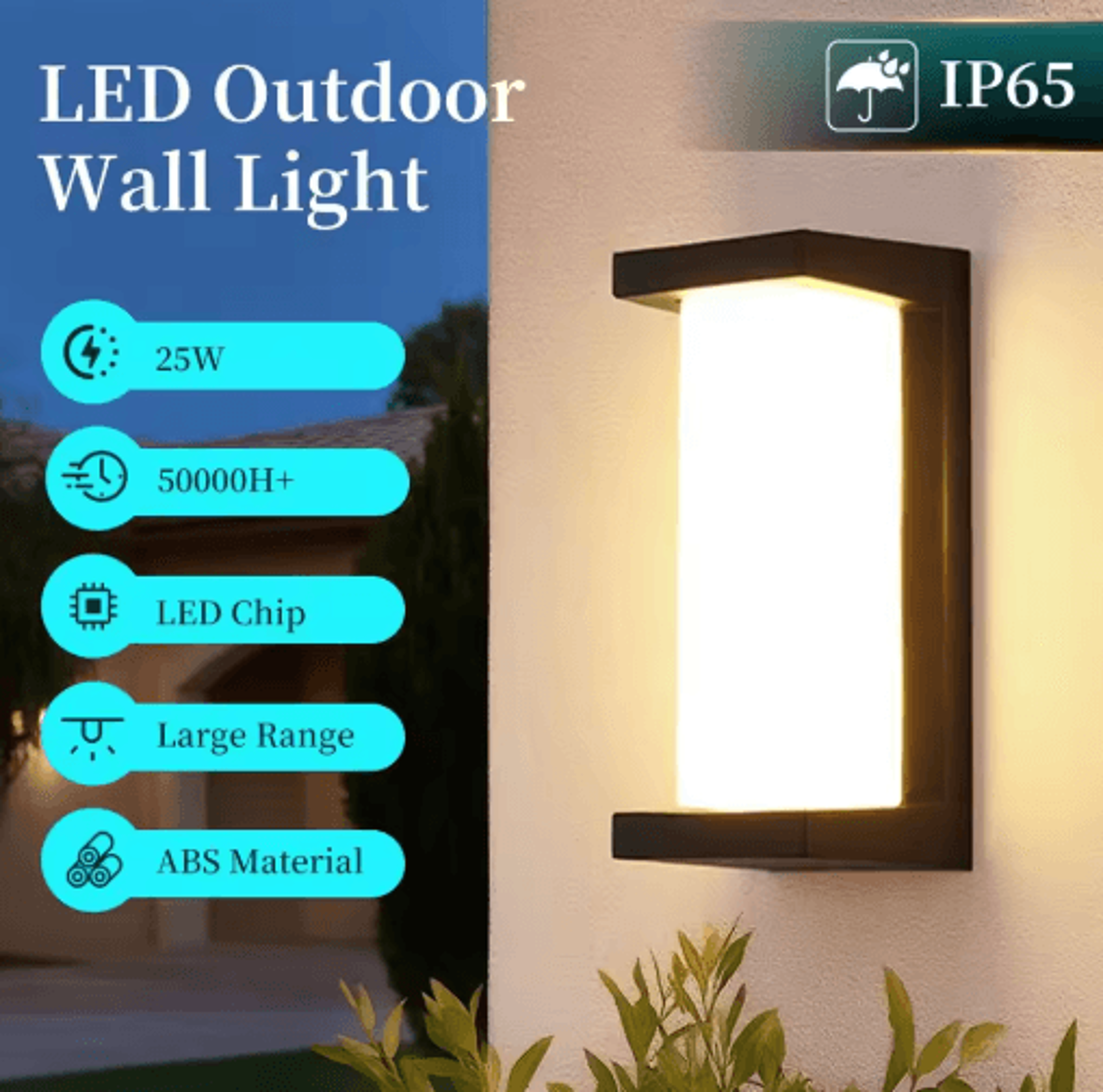Waterproof Outdoor LED Wall Lamp  Modern 110V220V Porch  Garden Light 0