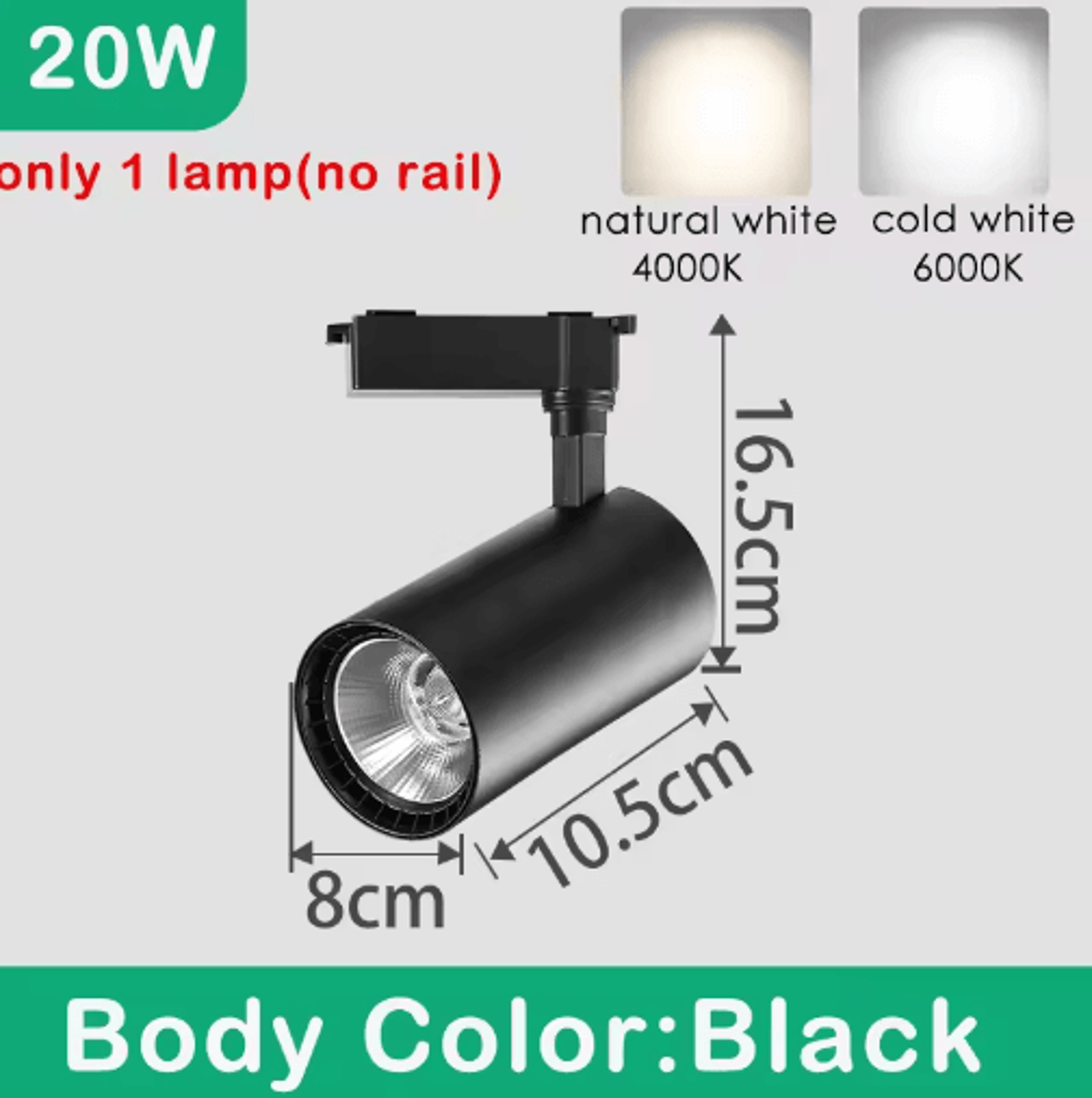 10W20W30W COB LED Track Spotlight  Modern Rail Lighting For Home  Shop 11